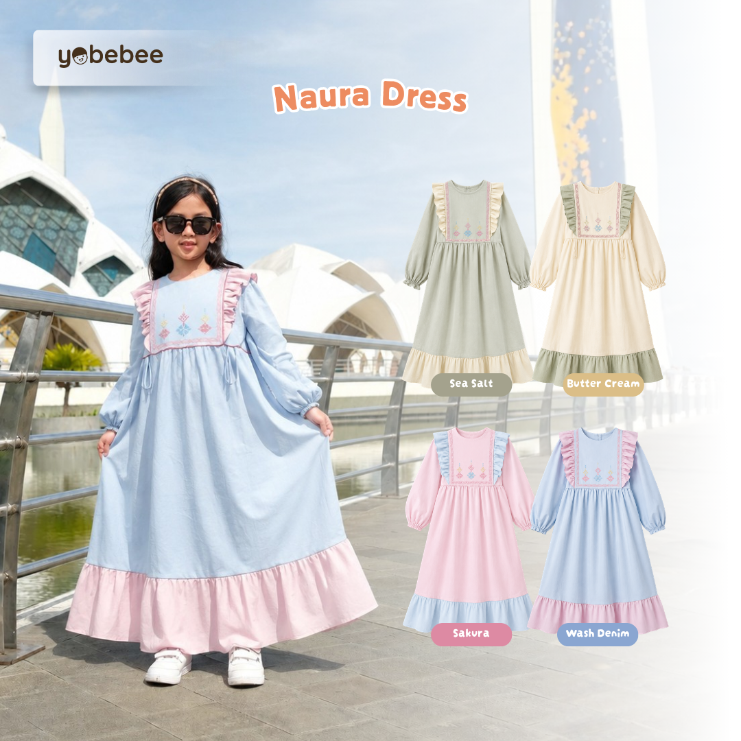 Baju Muslim Naura Dress Anak