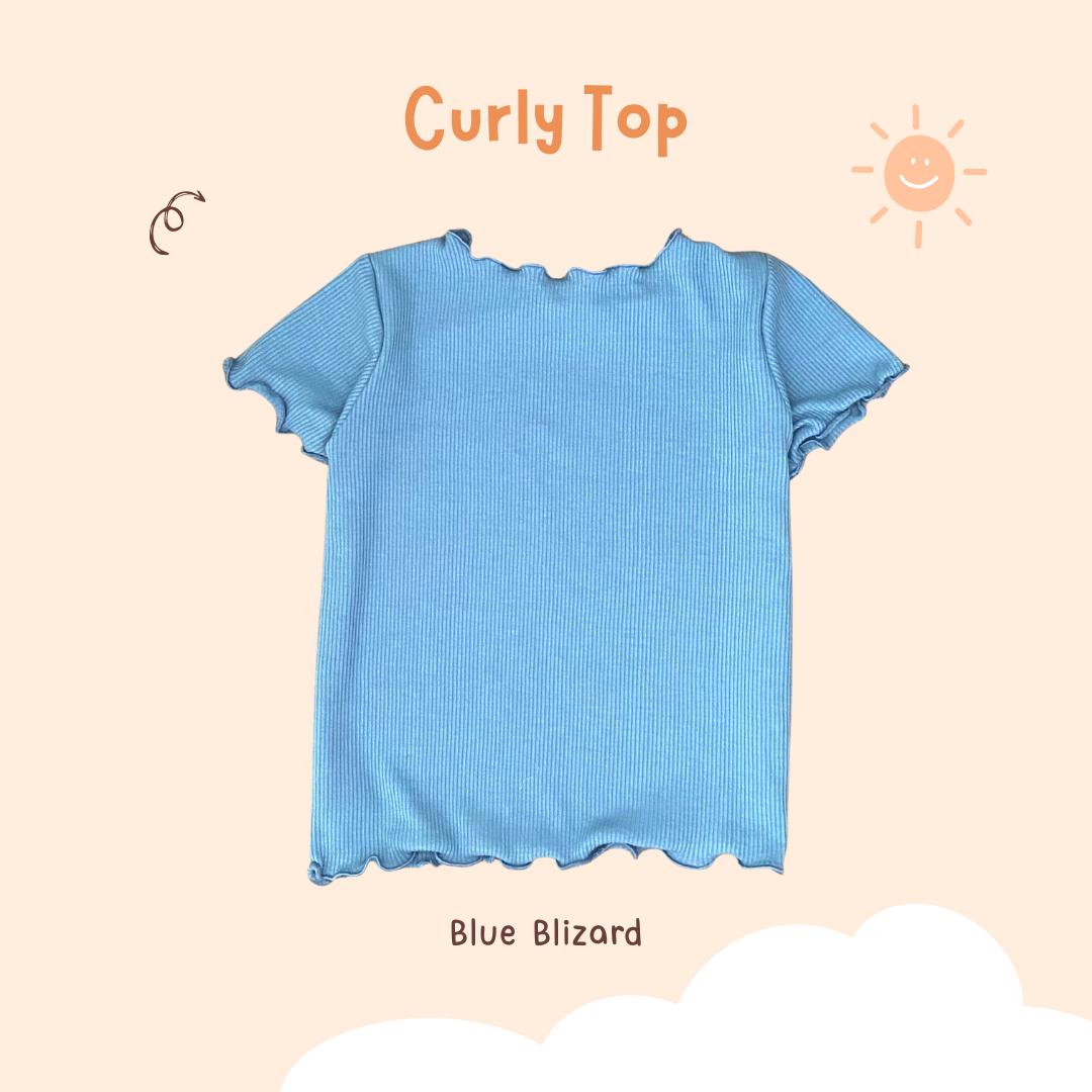 Atasan Curly Knit Top Anak Perempuan