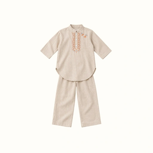 Baju Muslim Zidane Bordir Kurta Set Anak
