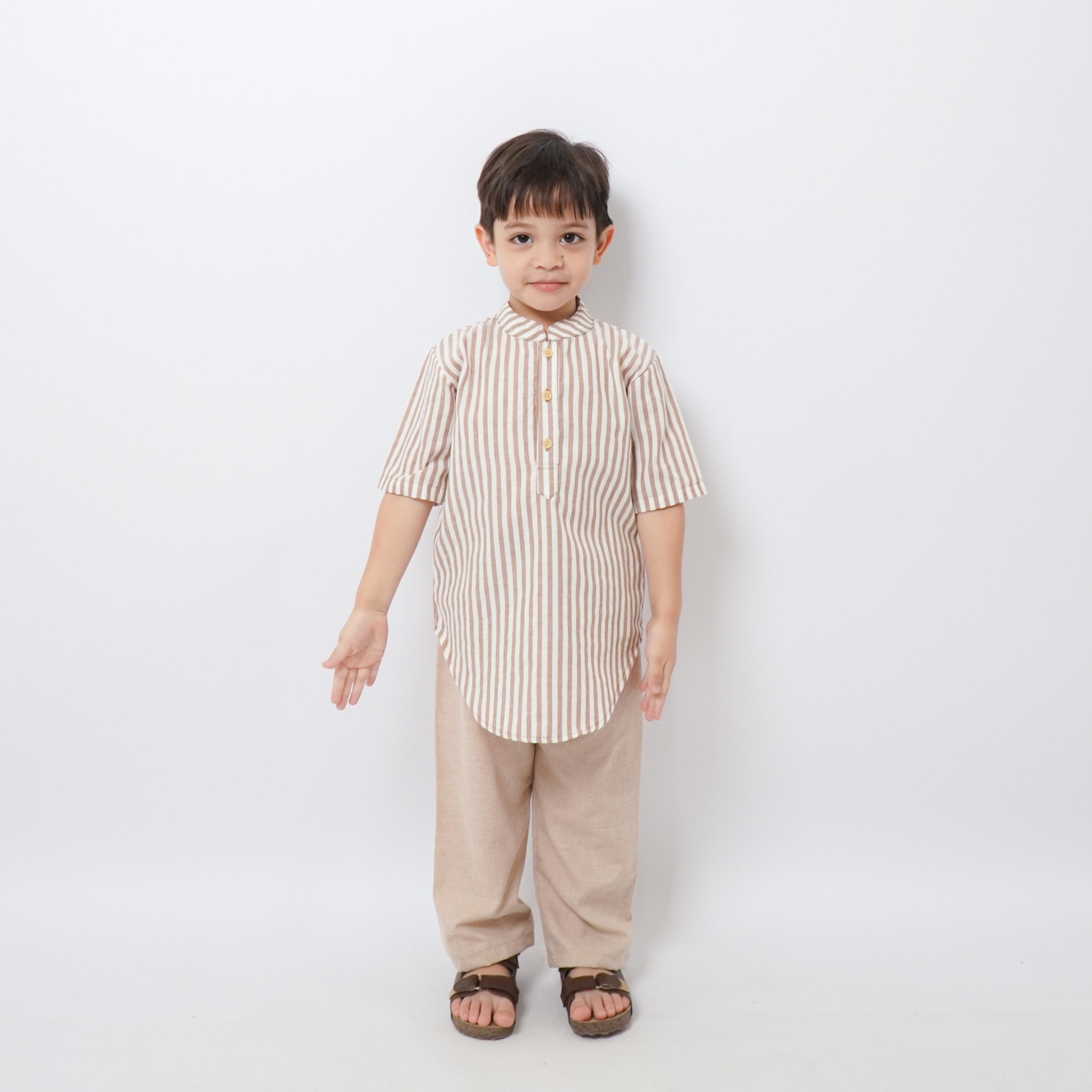 Baju Muslim Set Kurta Salur Anak