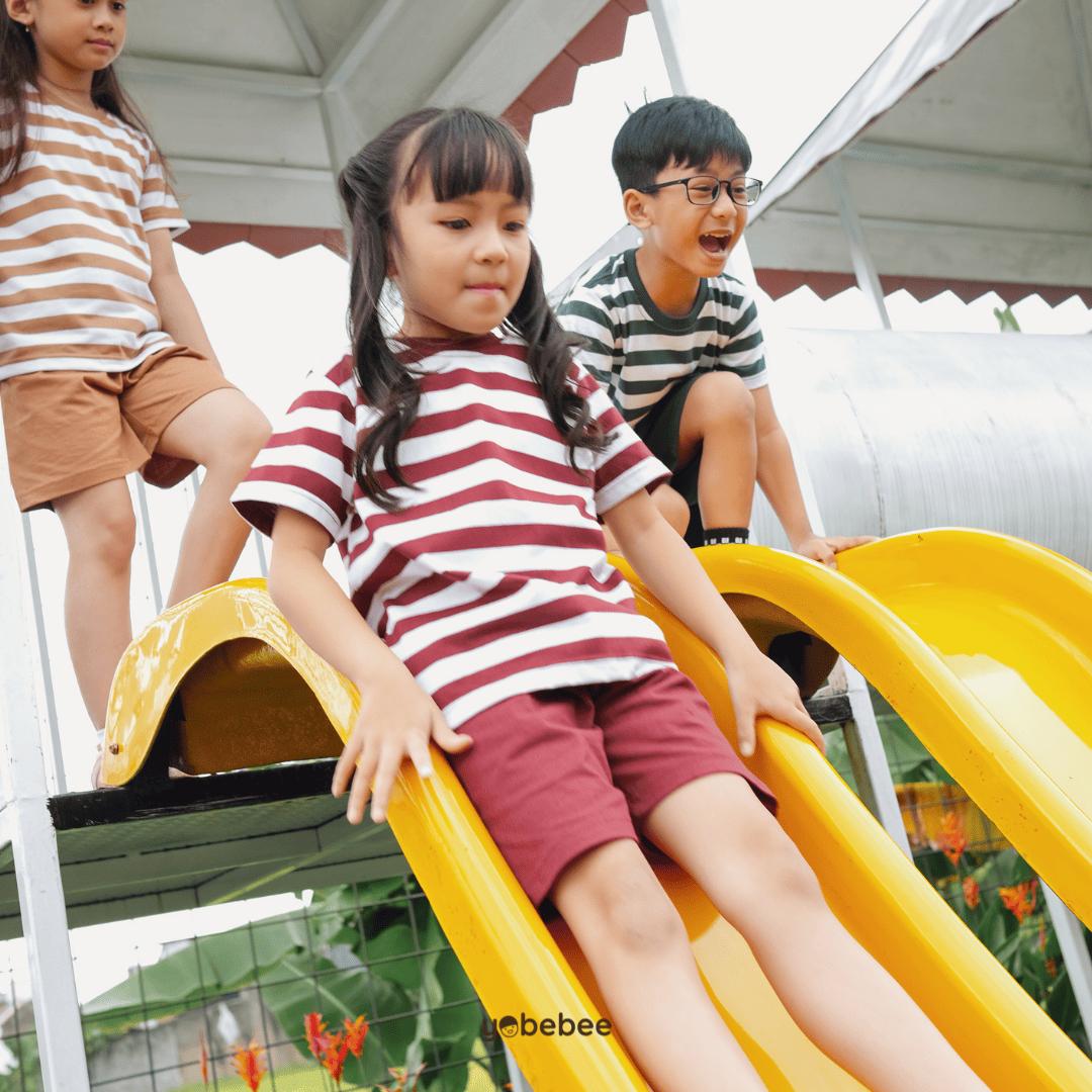 Setelan Pendek Lilo Stripe Daily Set Anak