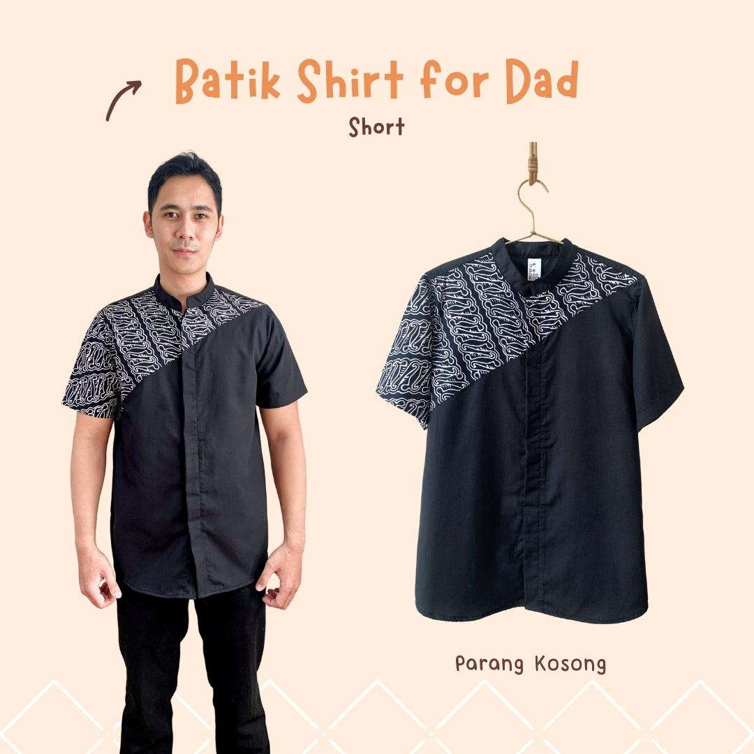 Kemeja Batik Pria Dewasa Lengan Pendek