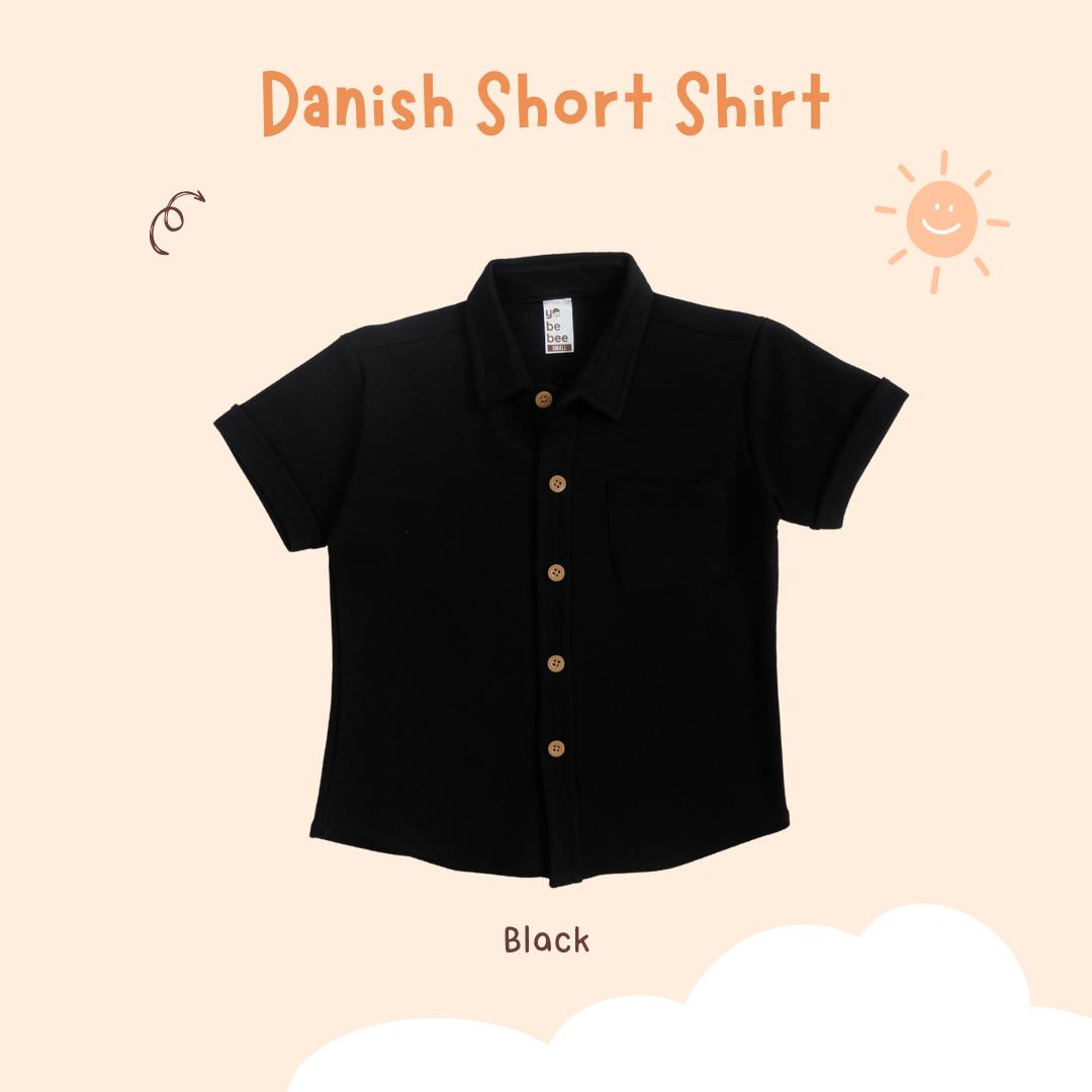 Kemeja Danish Short Anak Lengan Pendek