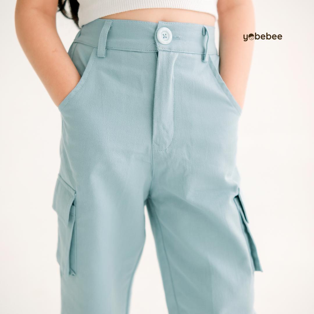 Celana Olive Cargo Pants Anak