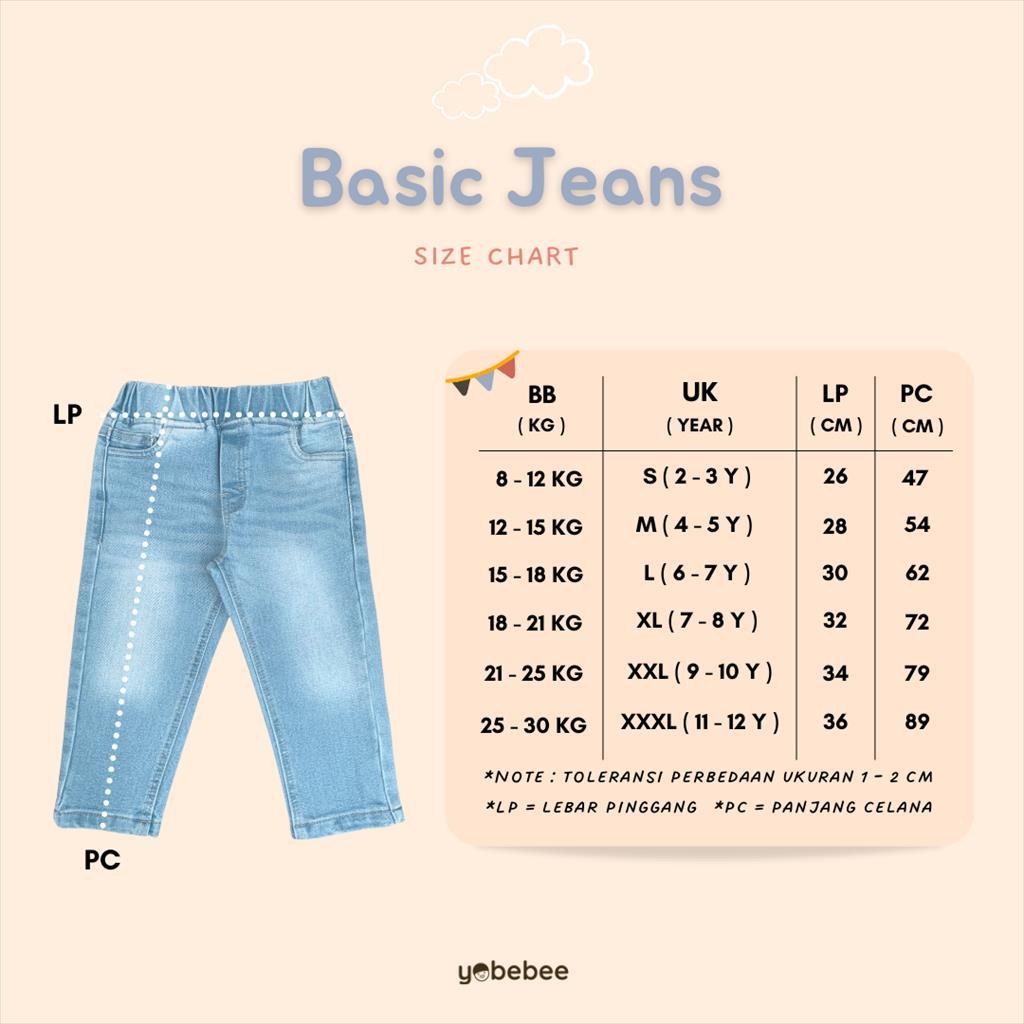 Celana Panjang Basic Jeans Anak