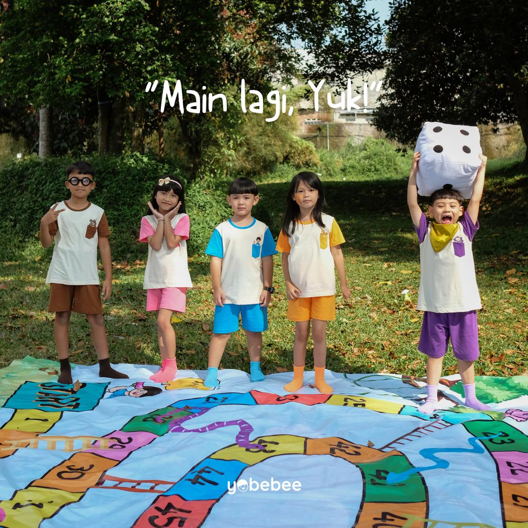 Setelan Pendek Playmates Daily Set Anak