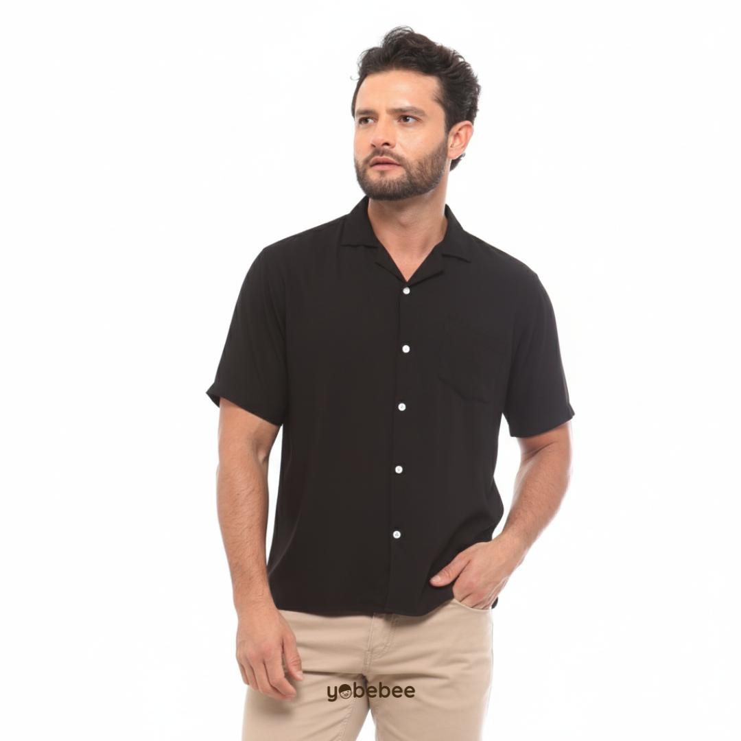 Kemeja Rayon Pria Dewasa Lengan Pendek