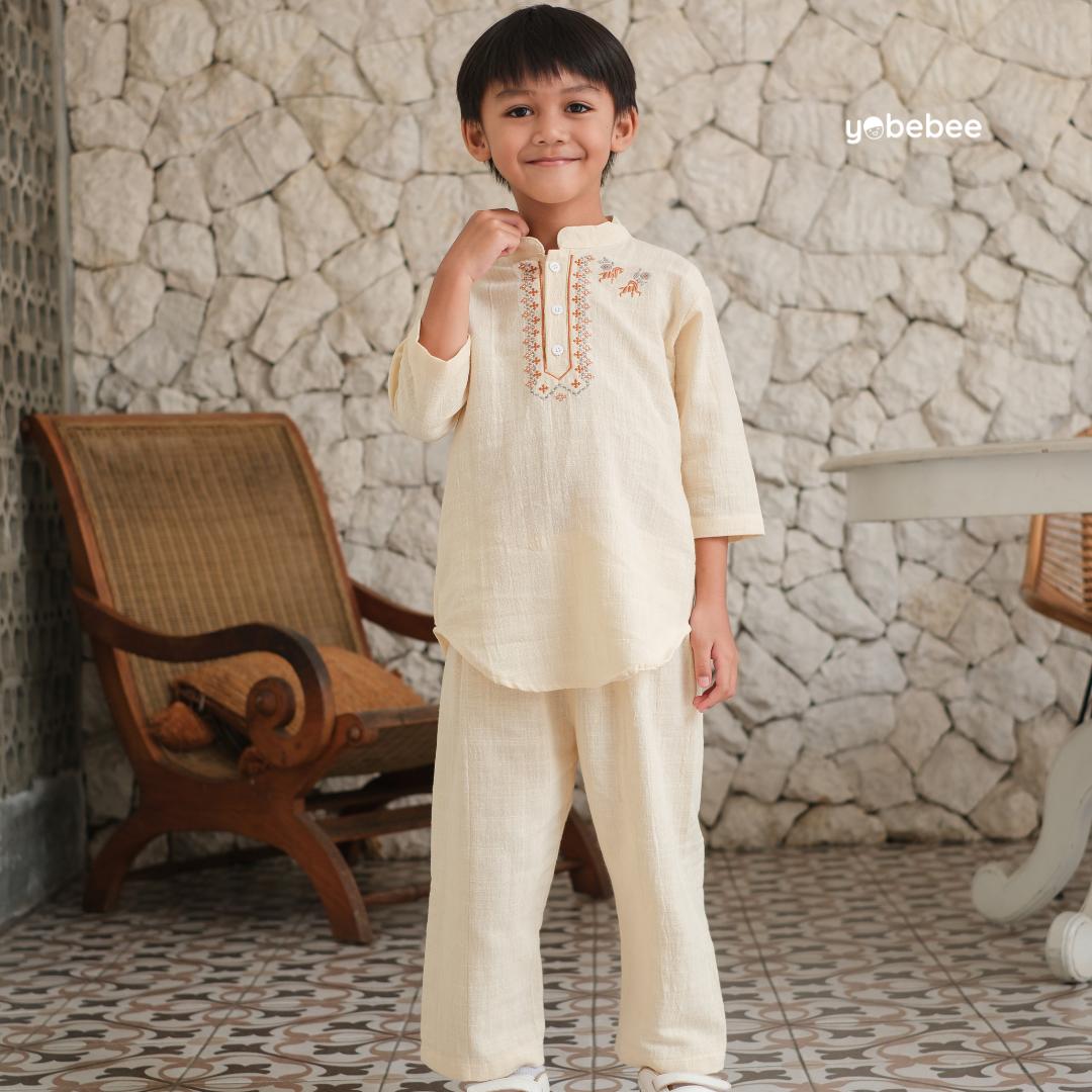 Baju Muslim Zidane Bordir Kurta Set Anak