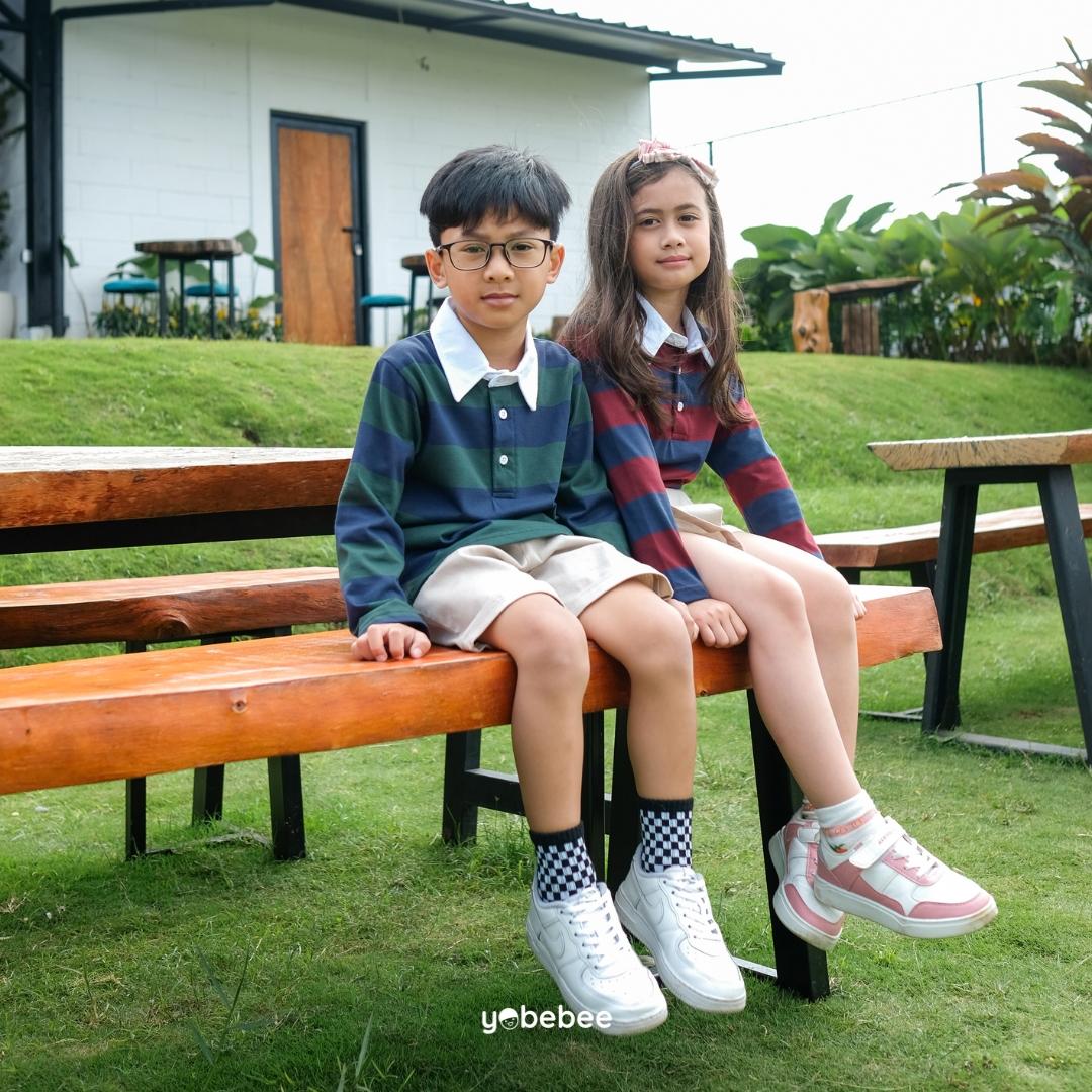 Atasan Levi Stripe Polo Tee Anak