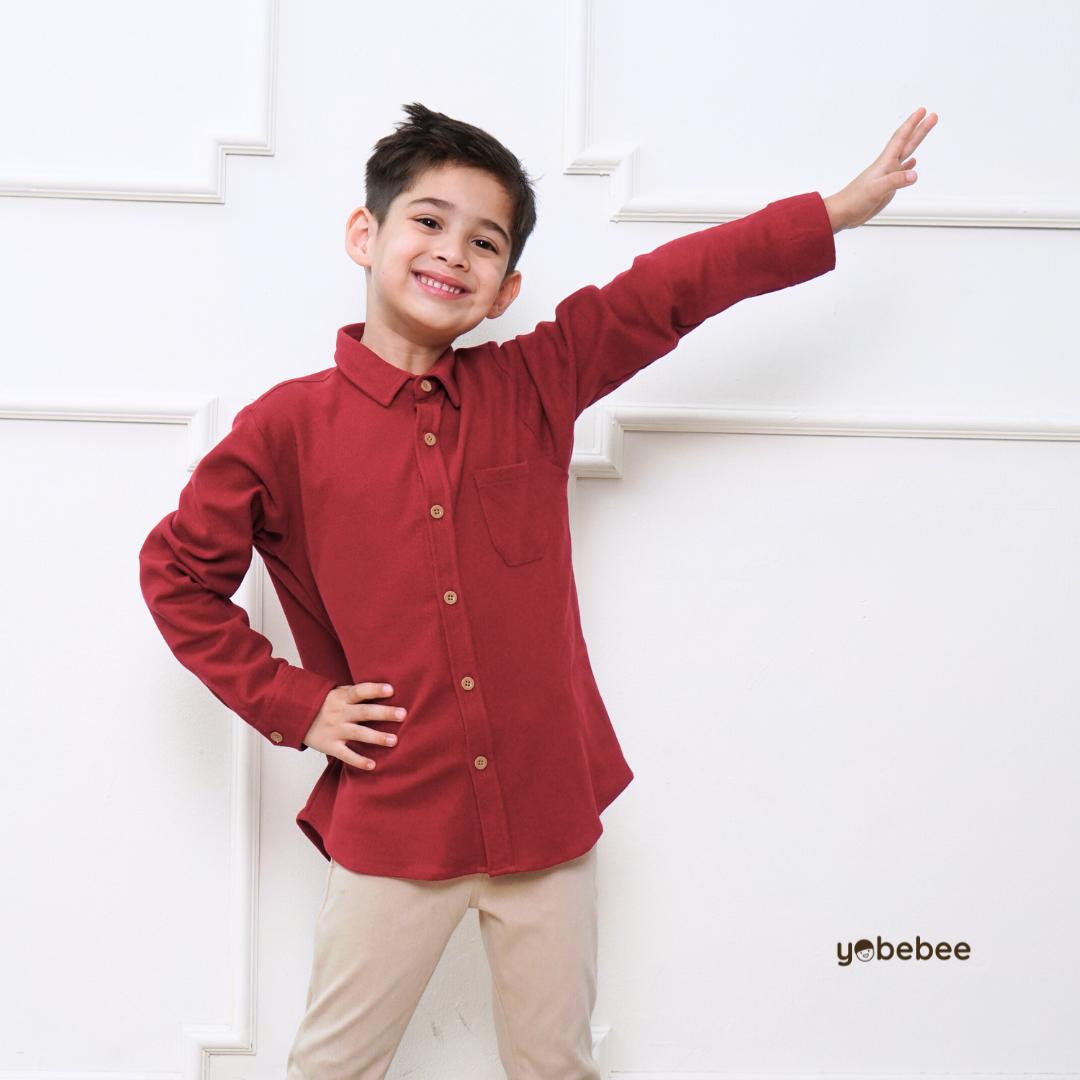 Kemeja Danish Long Shirt Anak Lgn Panjang