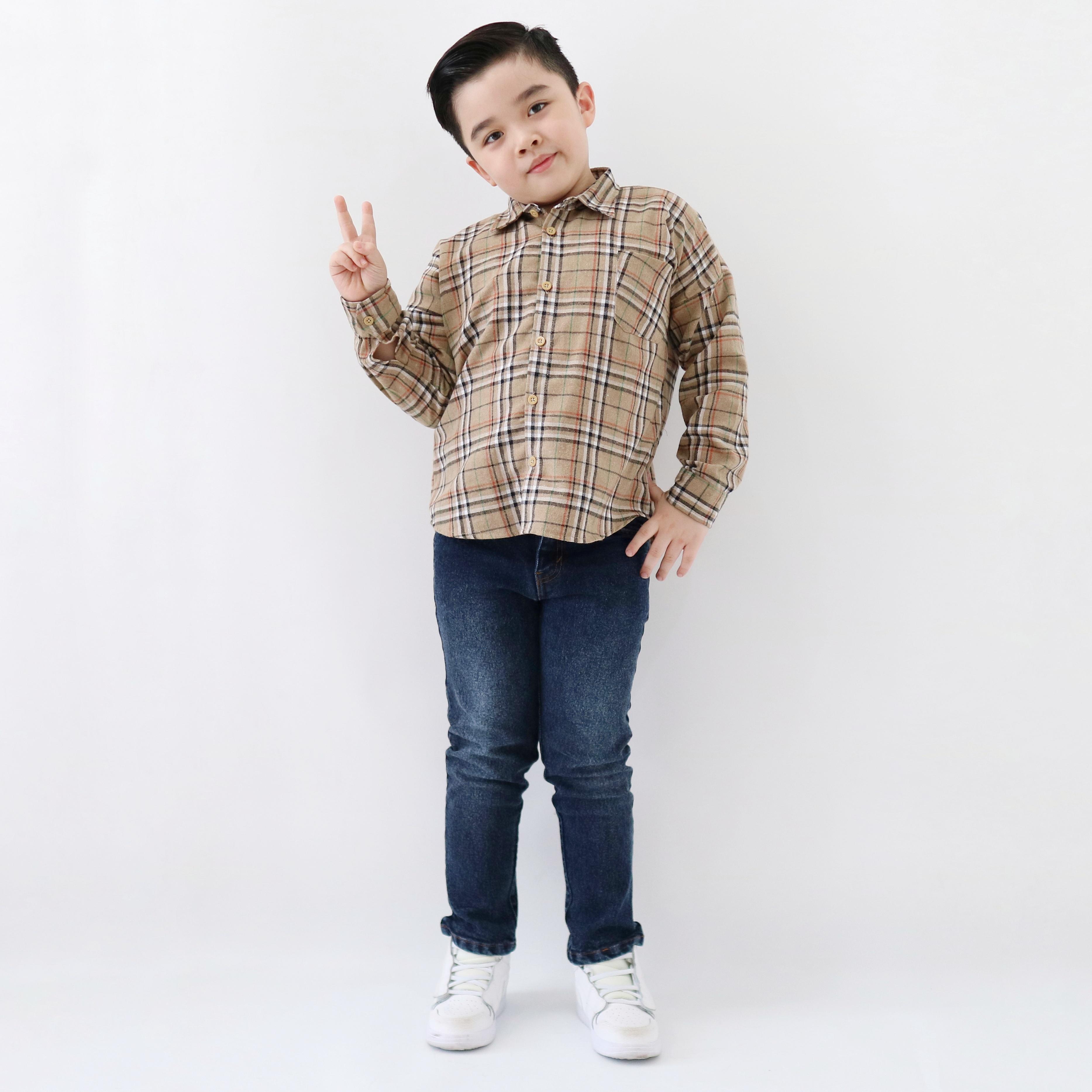 Kemeja Flanel Anak Unisex