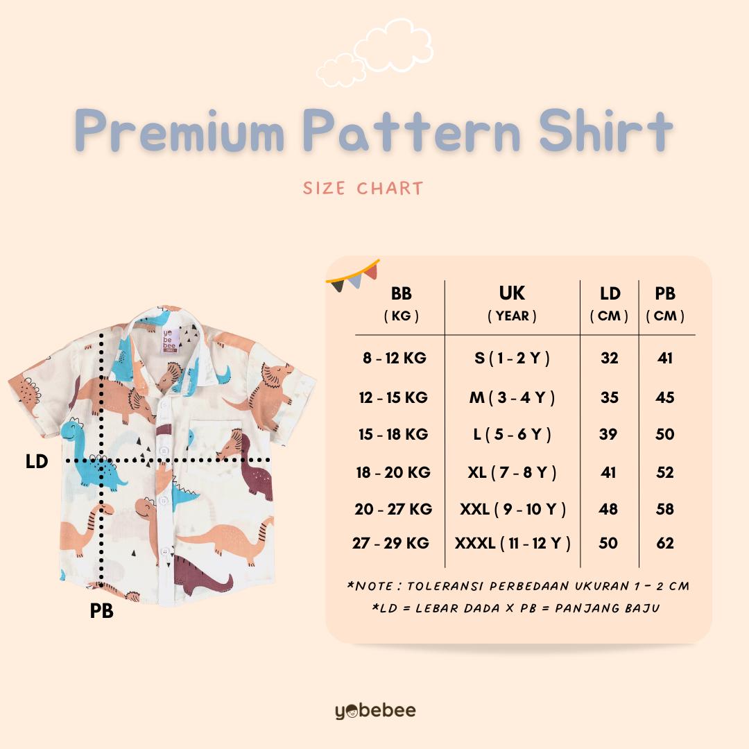 Atasan Kemeja Rayon Pattern Anak