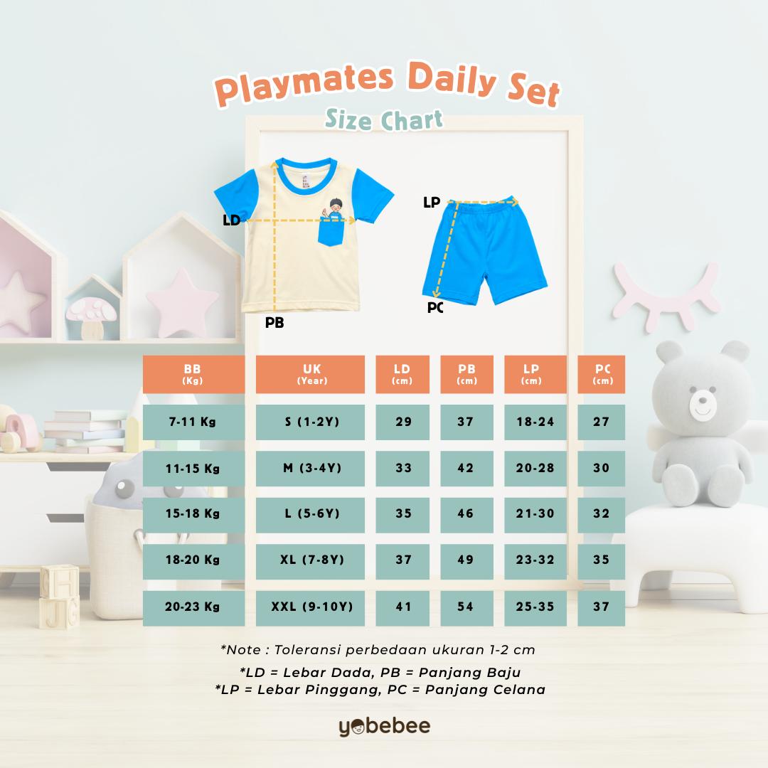 Setelan Pendek Playmates Daily Set Anak