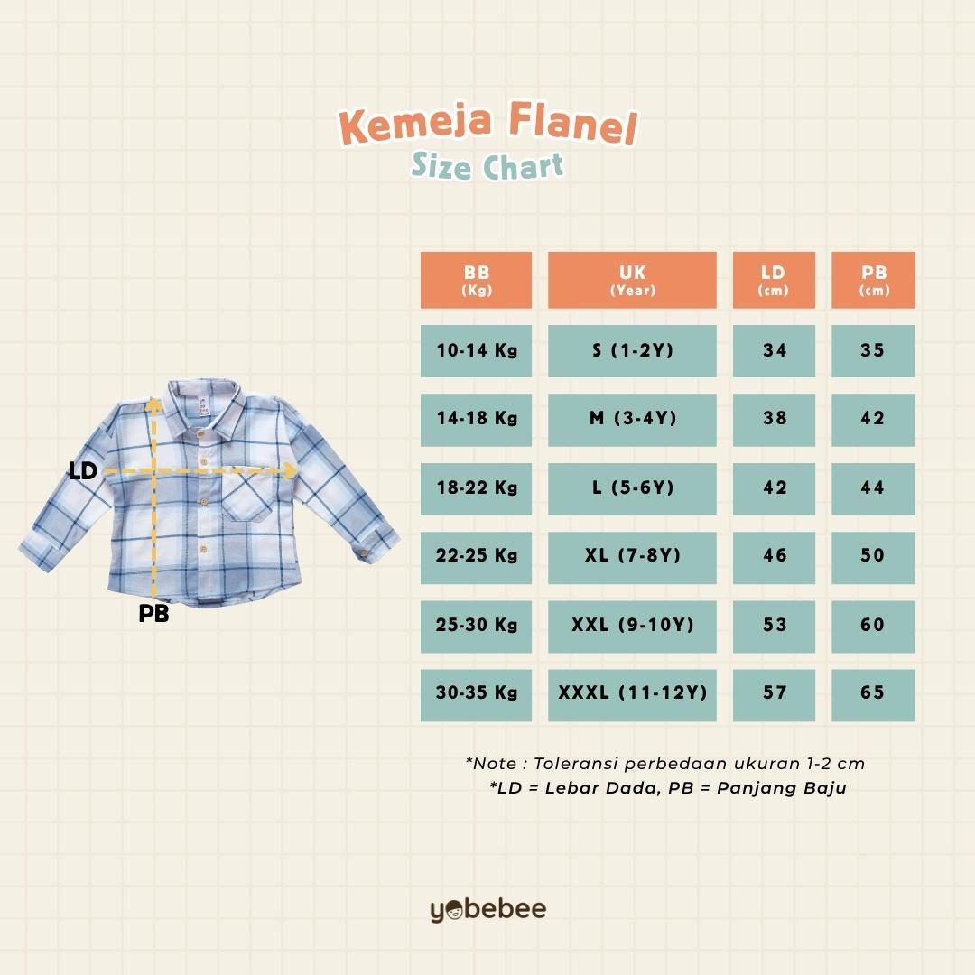Kemeja Flanel Anak Unisex
