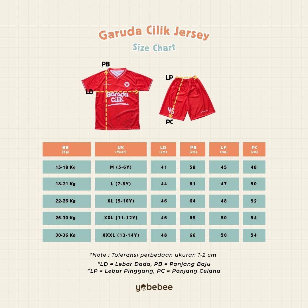 Atasan Garuda Cilik Jersey Anak