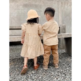 Dress Kotak Anak Perempuan