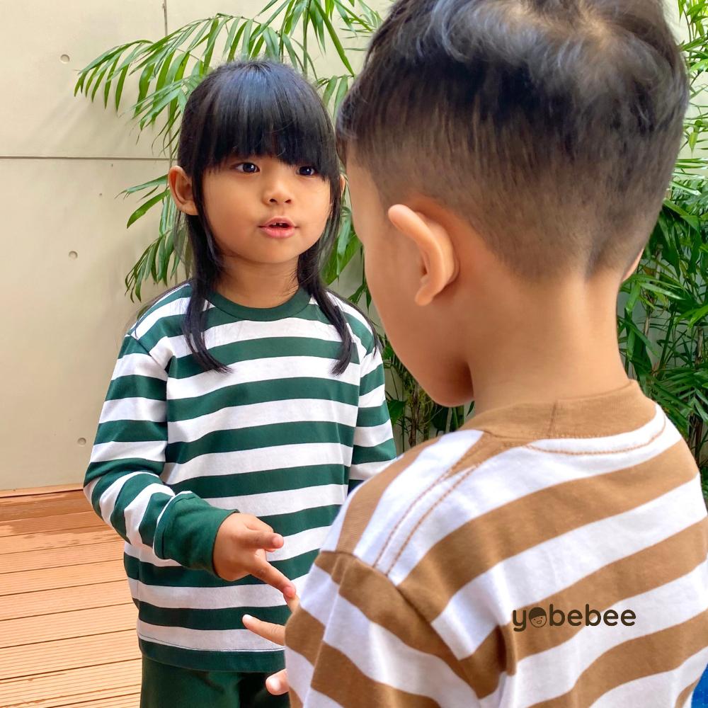 Setelan Chico Piyama Set Stripe Anak
