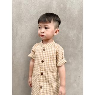 Kemeja Katun Kotak Anak