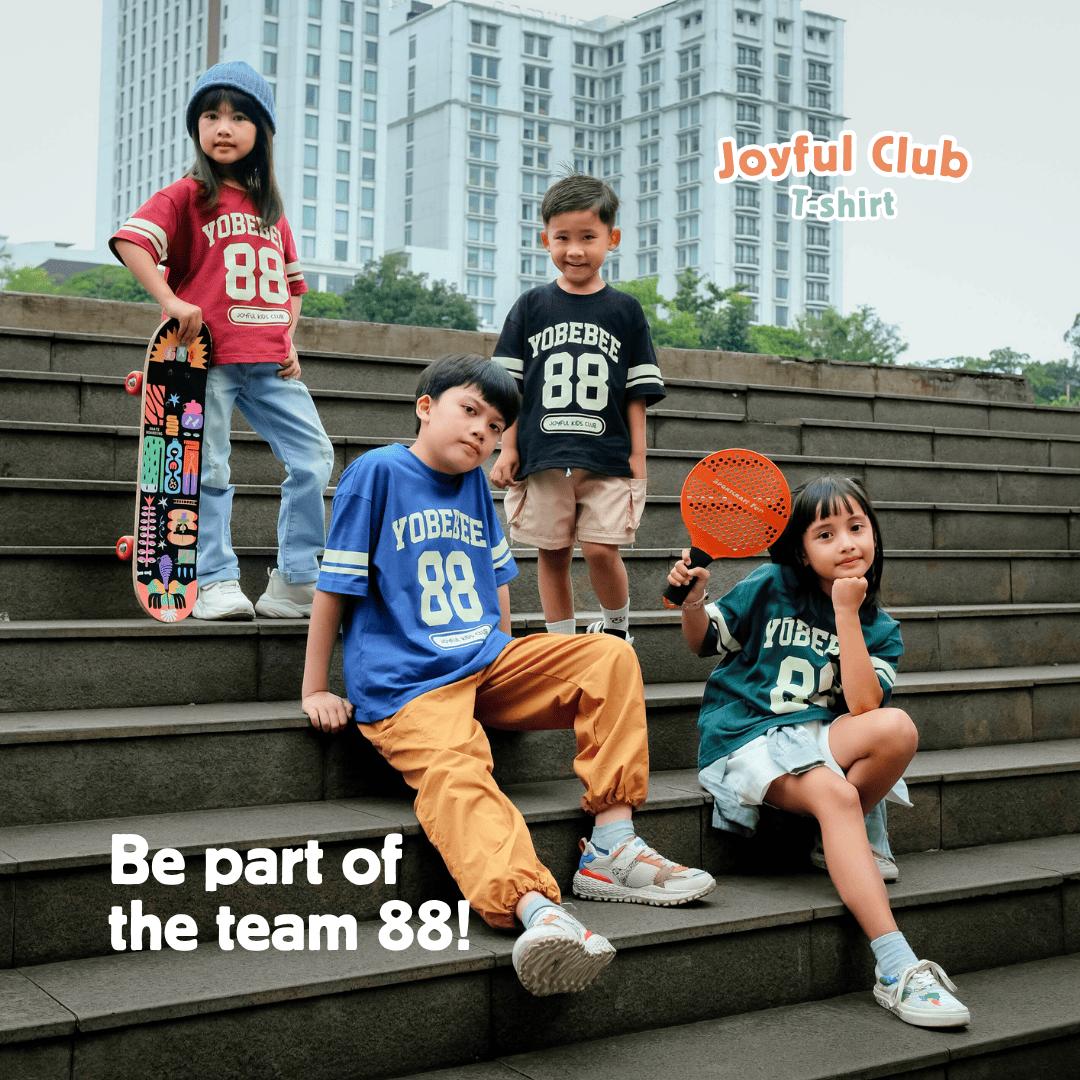 Atasan Joyful Club Oversize Tee Anak