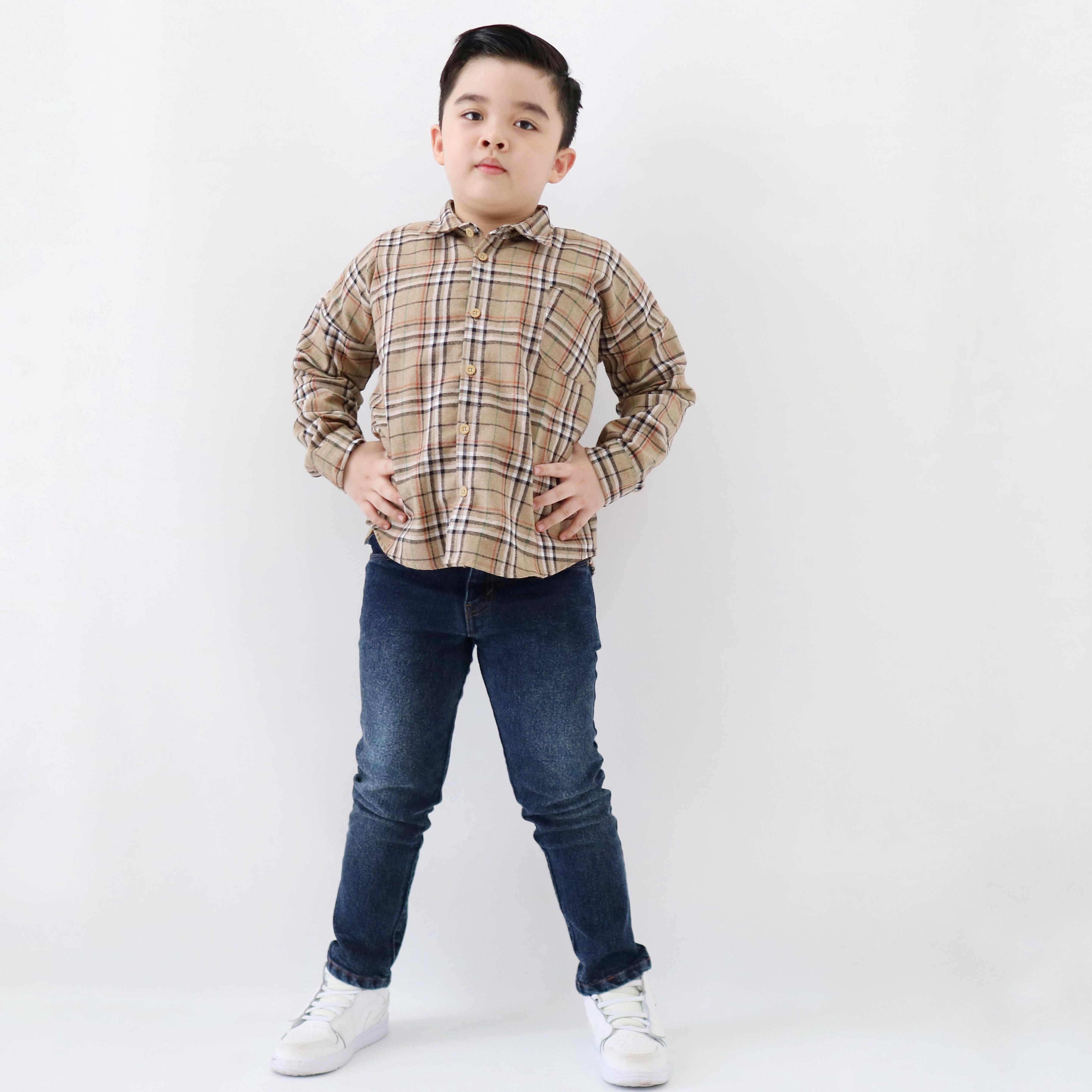 Kemeja Flanel Anak Unisex