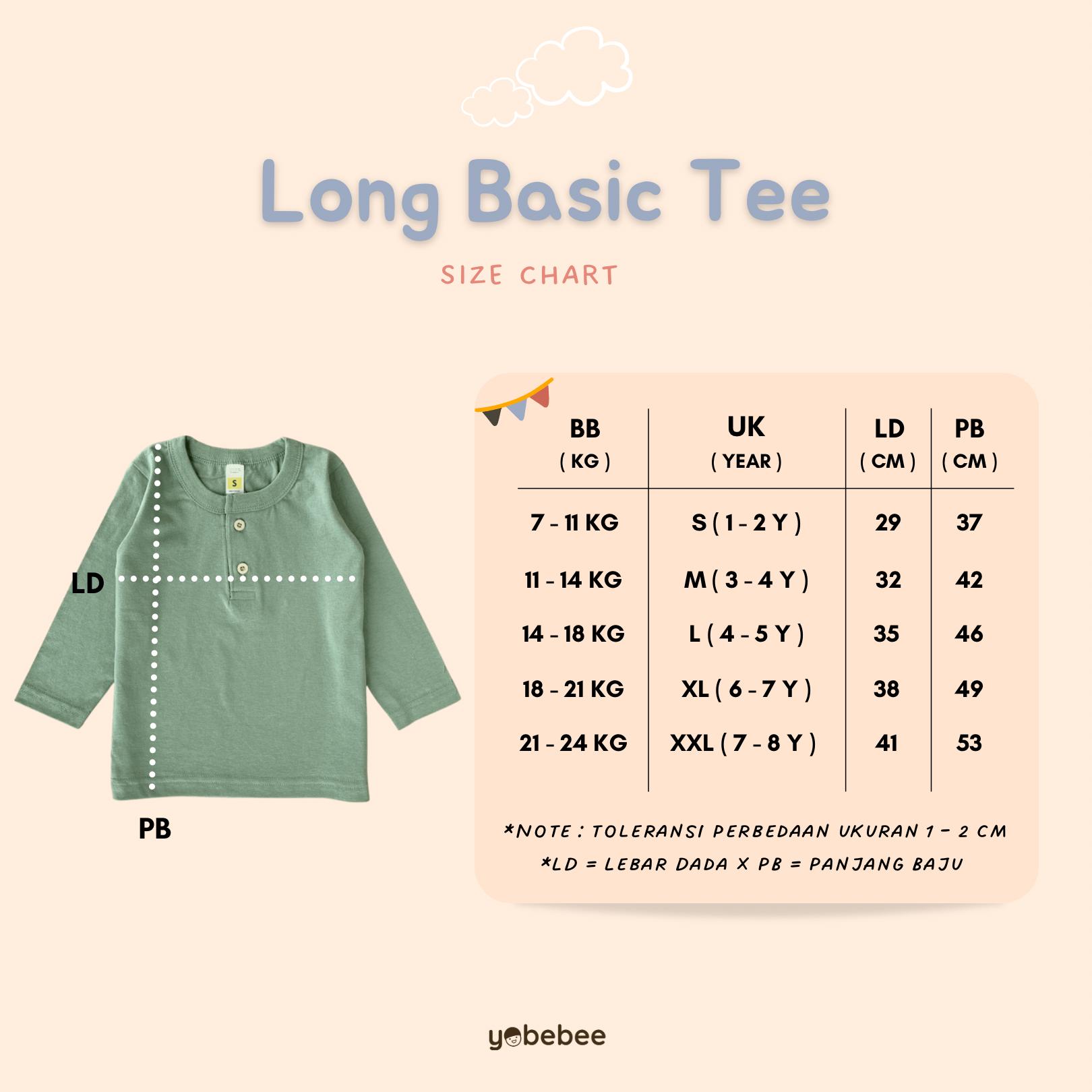 Atasan Kaos Long Basic Tee Anak Lgn Panjang