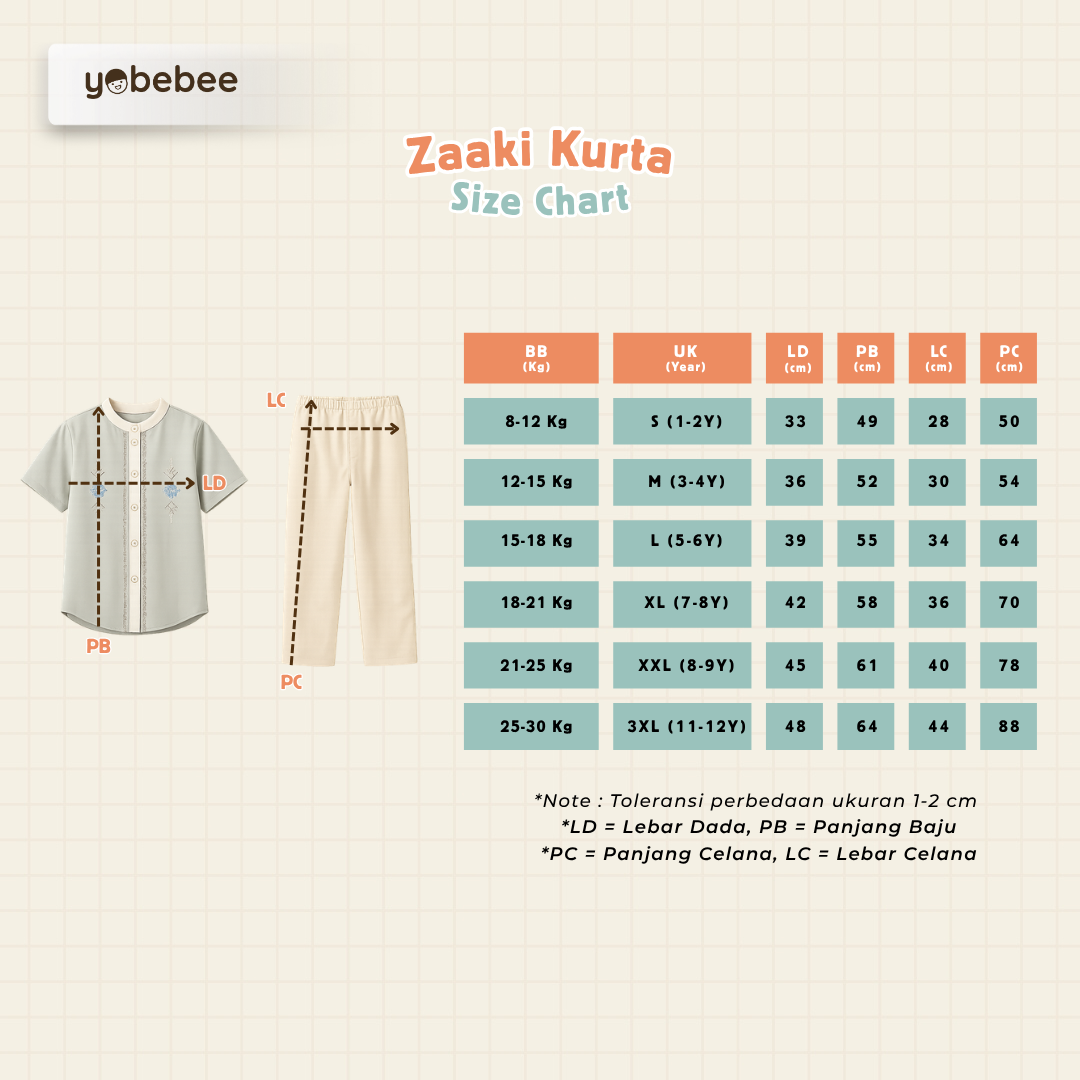 Baju Muslim Zaaki Kurta Anak