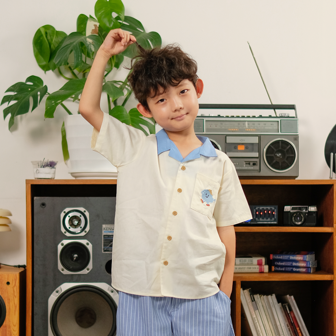 Elio Shirt Kemeja Bordir Anak