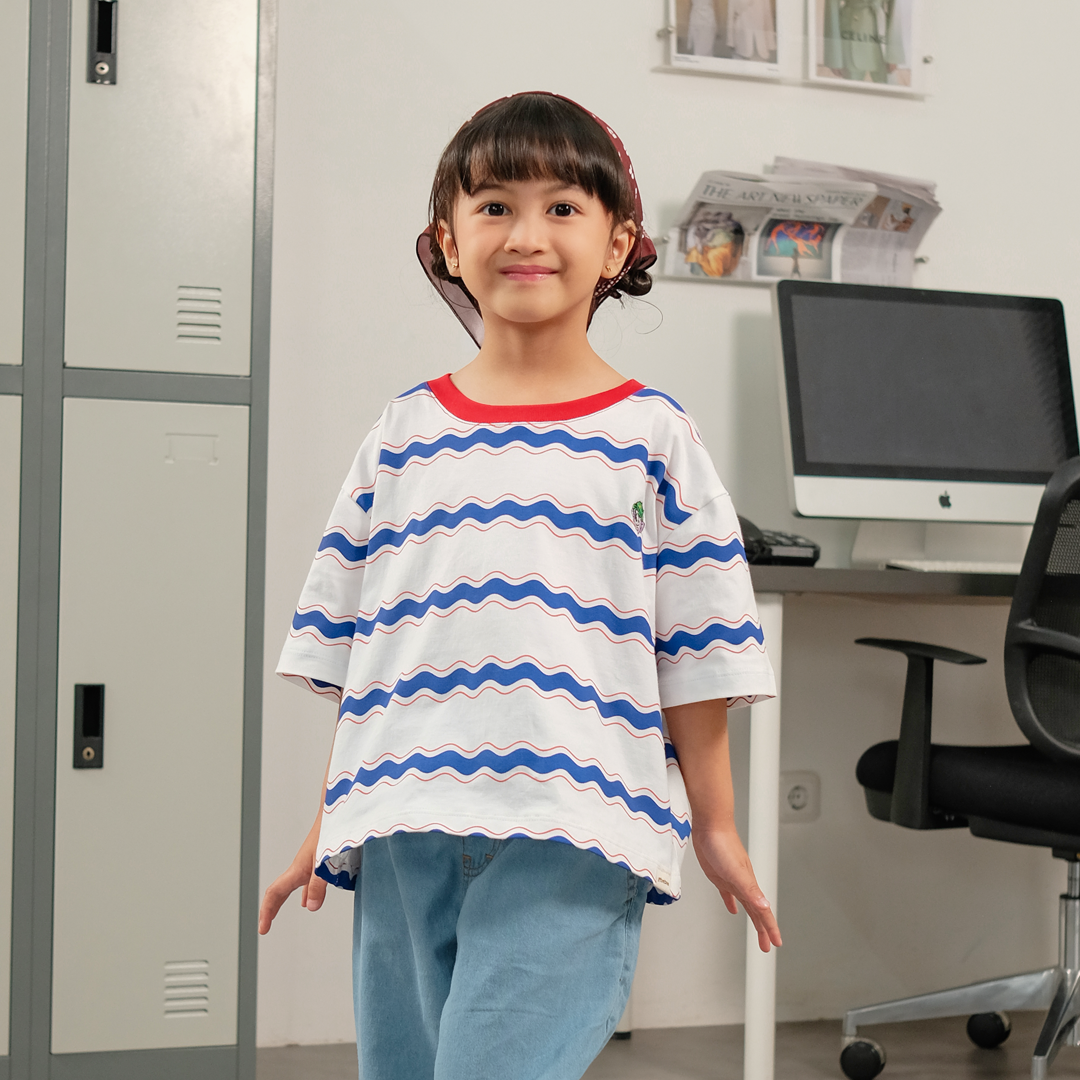 Atasan Theo Oversize Printed Tee Anak