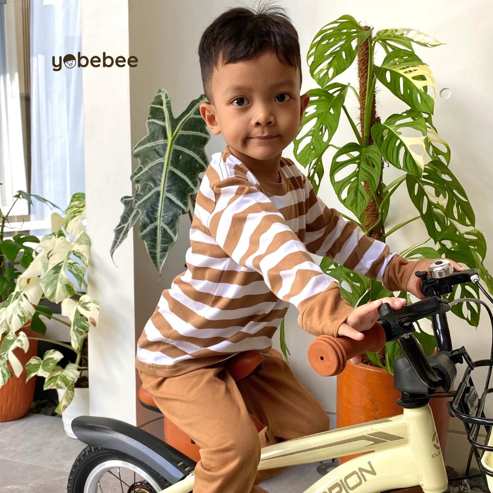 Setelan Chico Piyama Set Stripe Anak