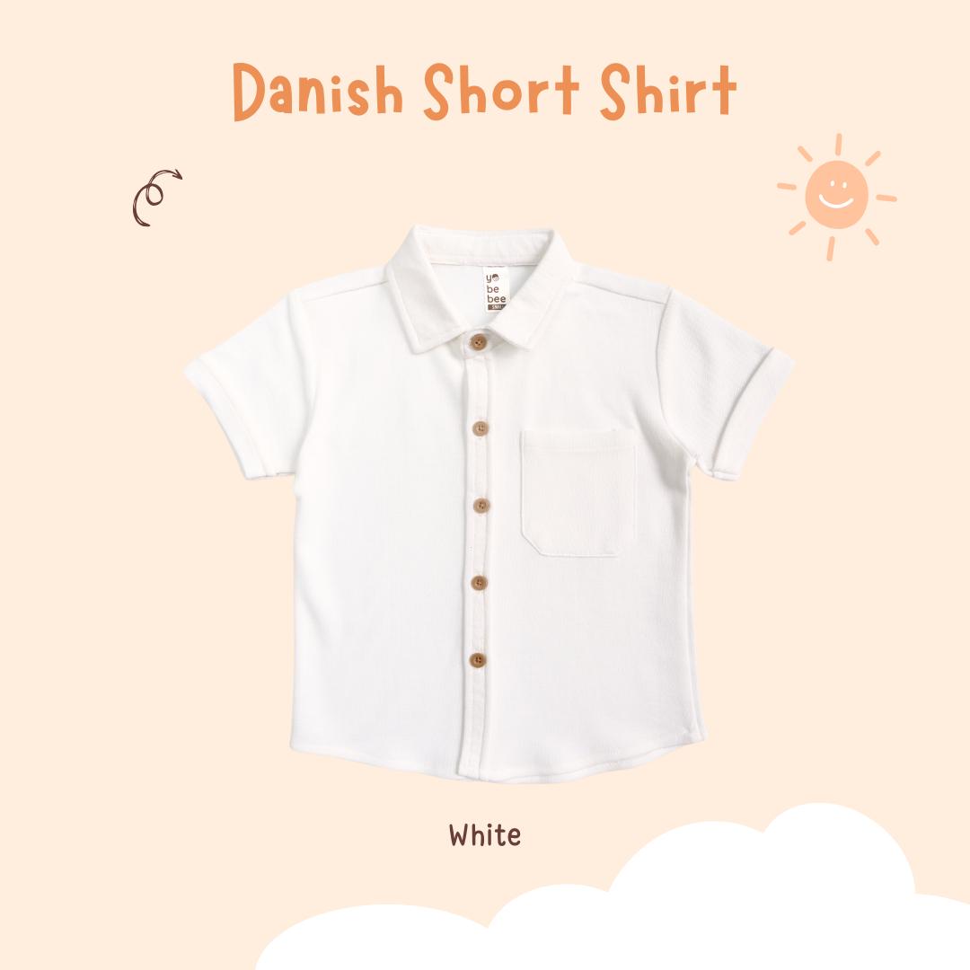 Kemeja Danish Short Anak Lengan Pendek