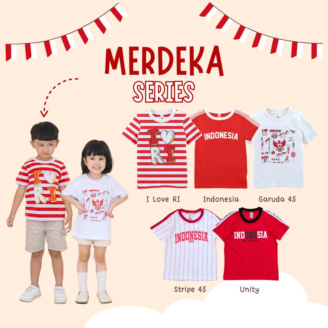 Atasan Kaos Merdeka Anak