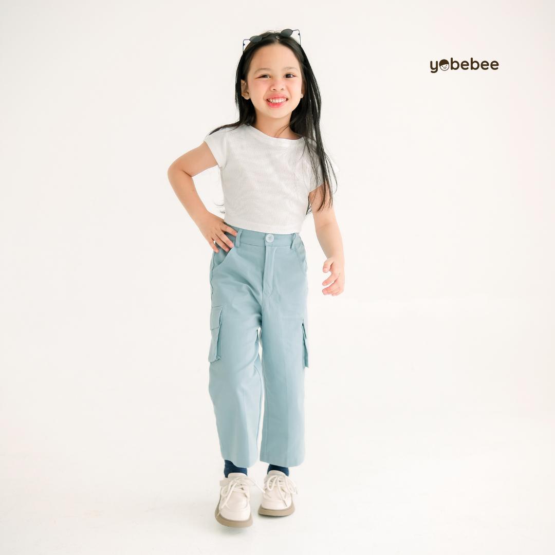 Celana Olive Cargo Pants Anak
