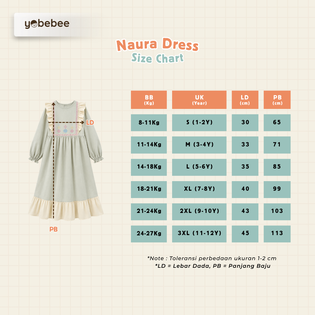 Baju Muslim Naura Dress Anak