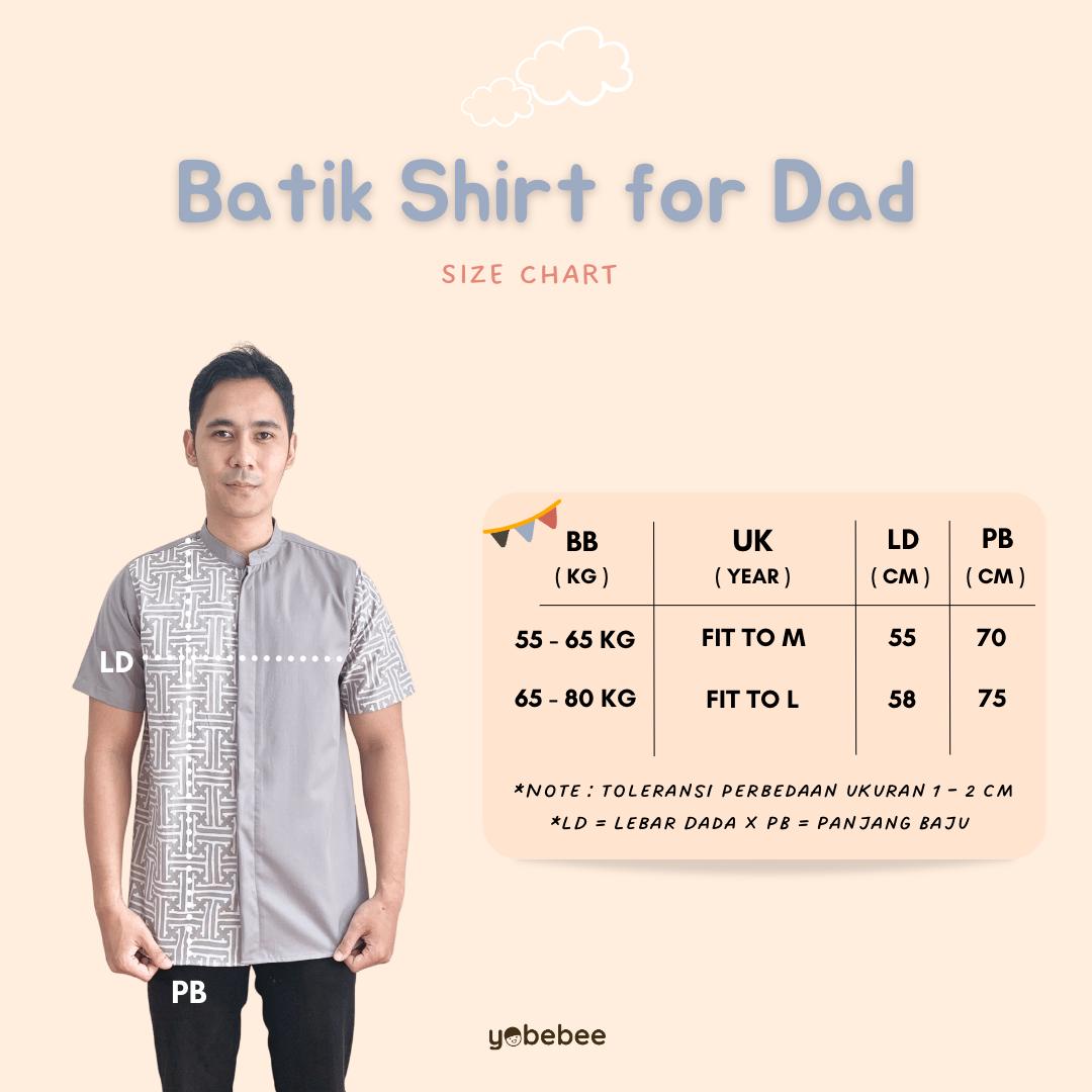 Kemeja Batik Pria Dewasa Lengan Pendek