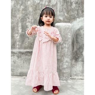 Baju Muslim Savina Stripe Gamis Anak