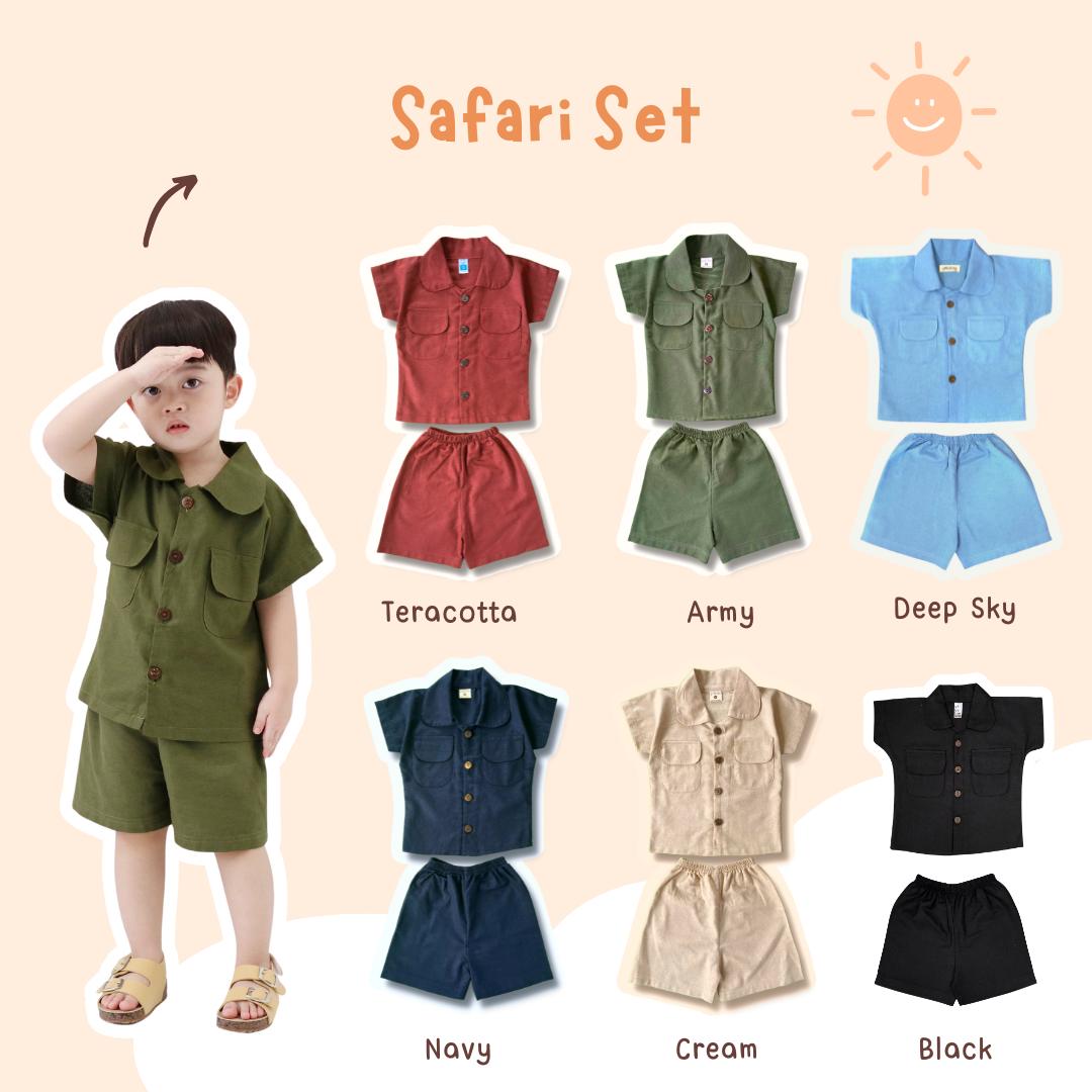 Setelan Pendek Safari Set Anak