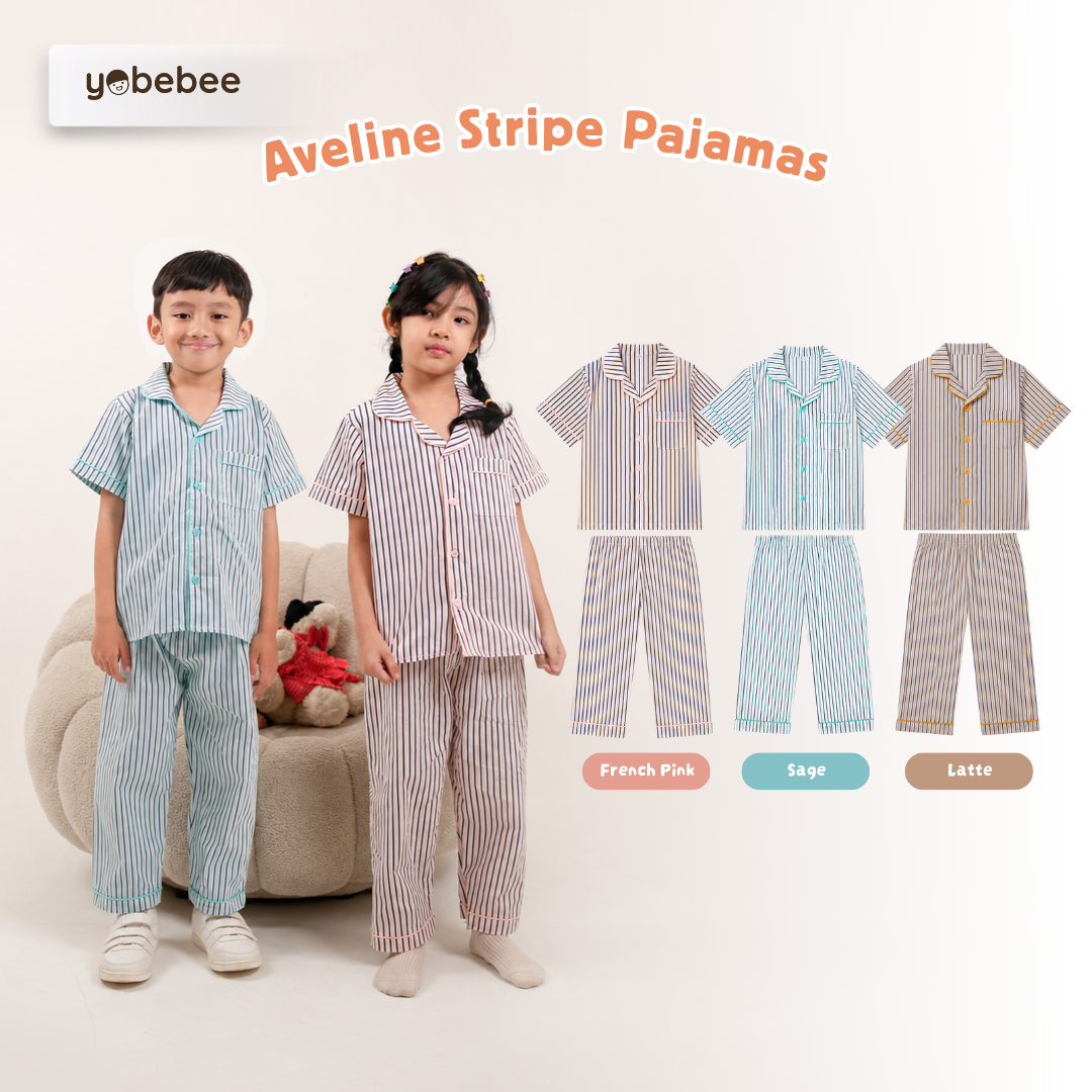 Aveline Stripe Piyama Anak