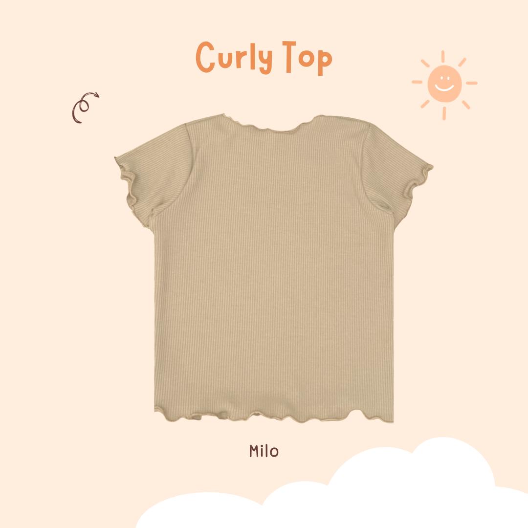 Atasan Curly Knit Top Anak Perempuan