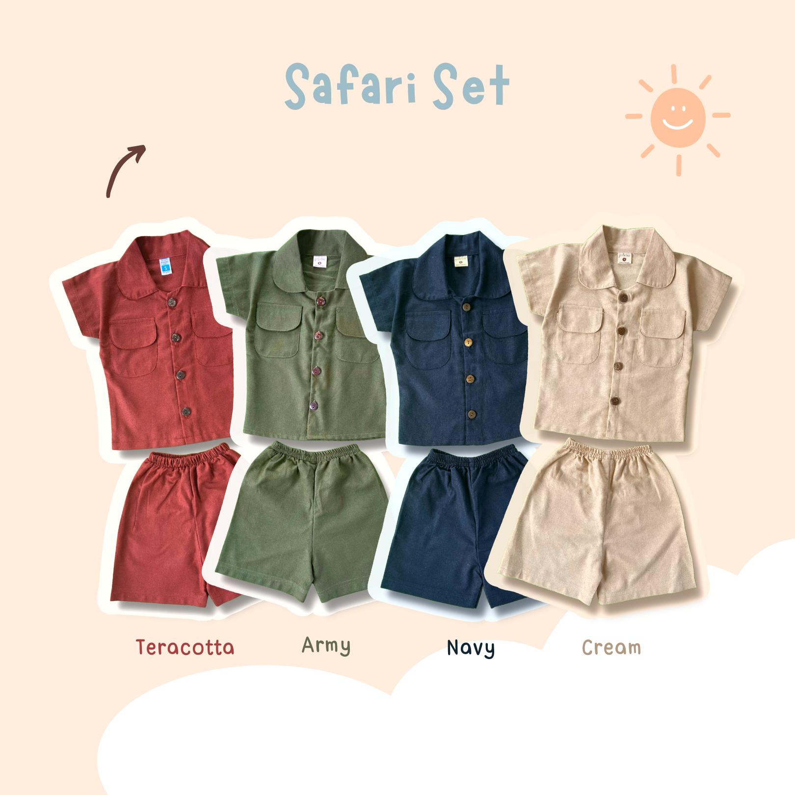 Setelan Pendek Safari Set Anak