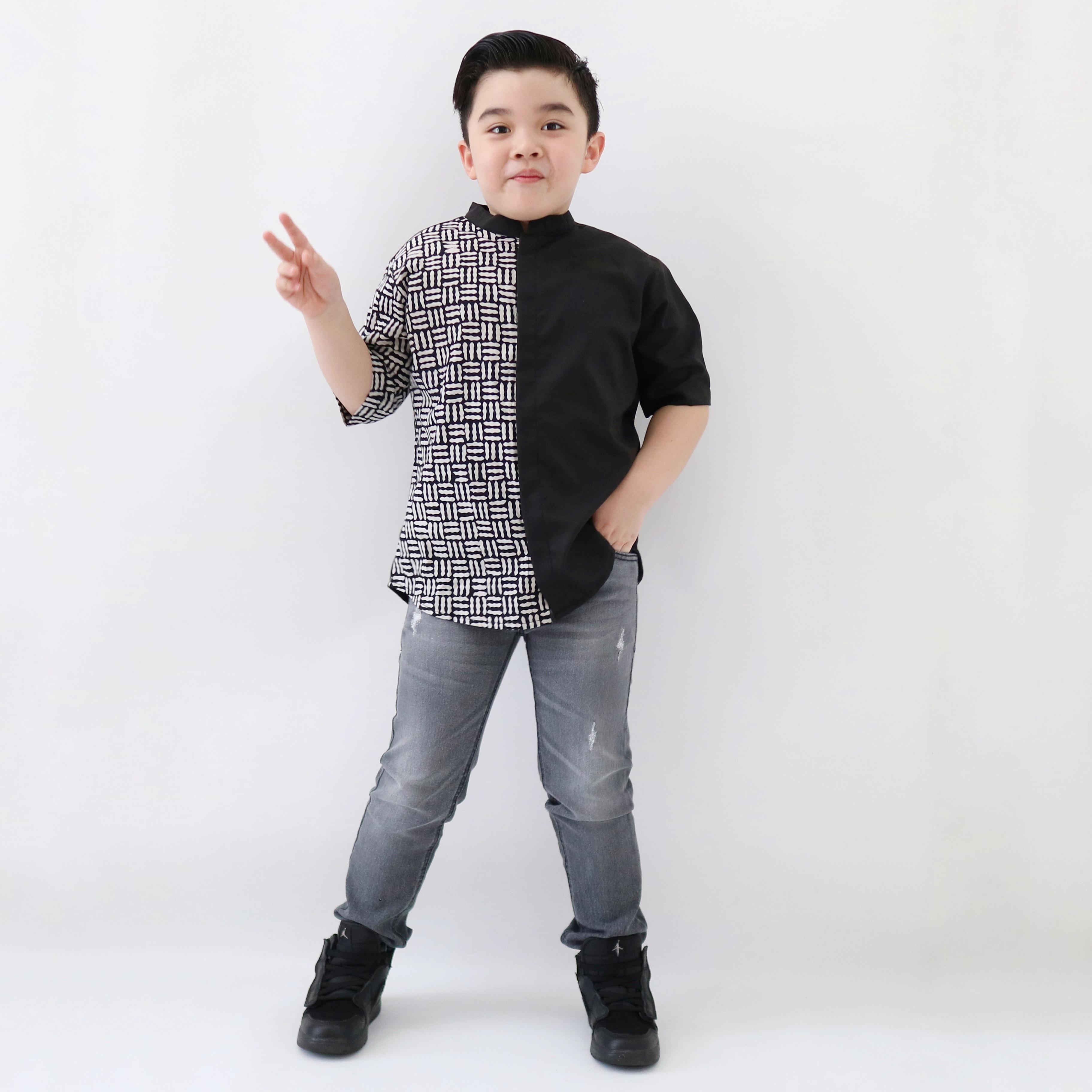Kemeja Batik Anak Lengan Pendek