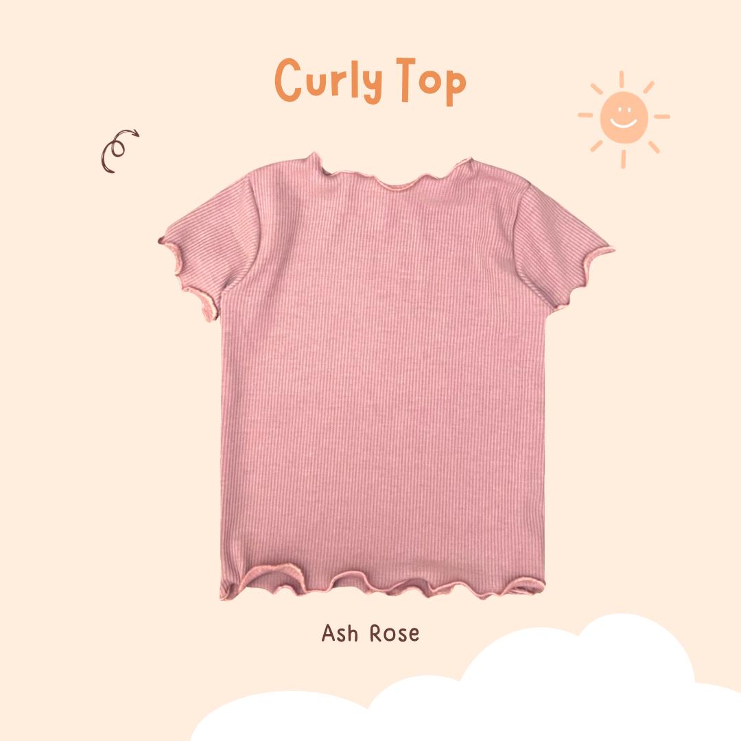 Atasan Curly Knit Top Anak Perempuan