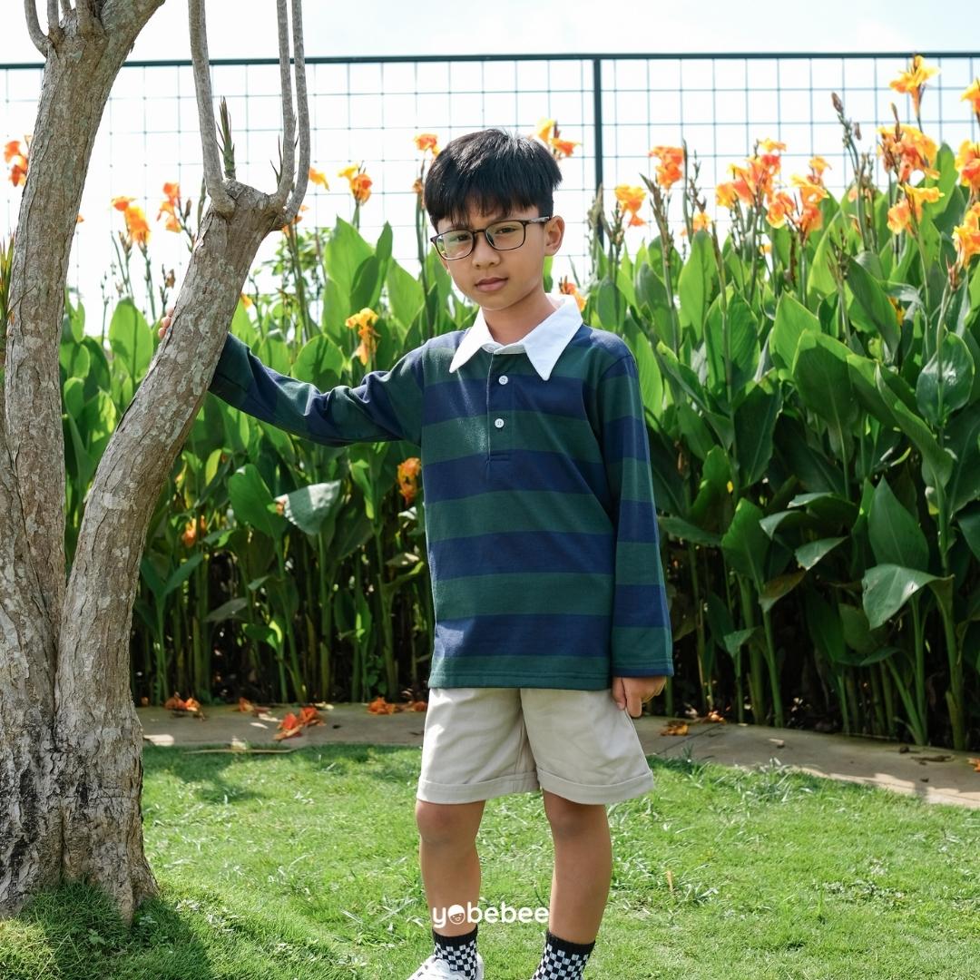 Atasan Levi Stripe Polo Tee Anak