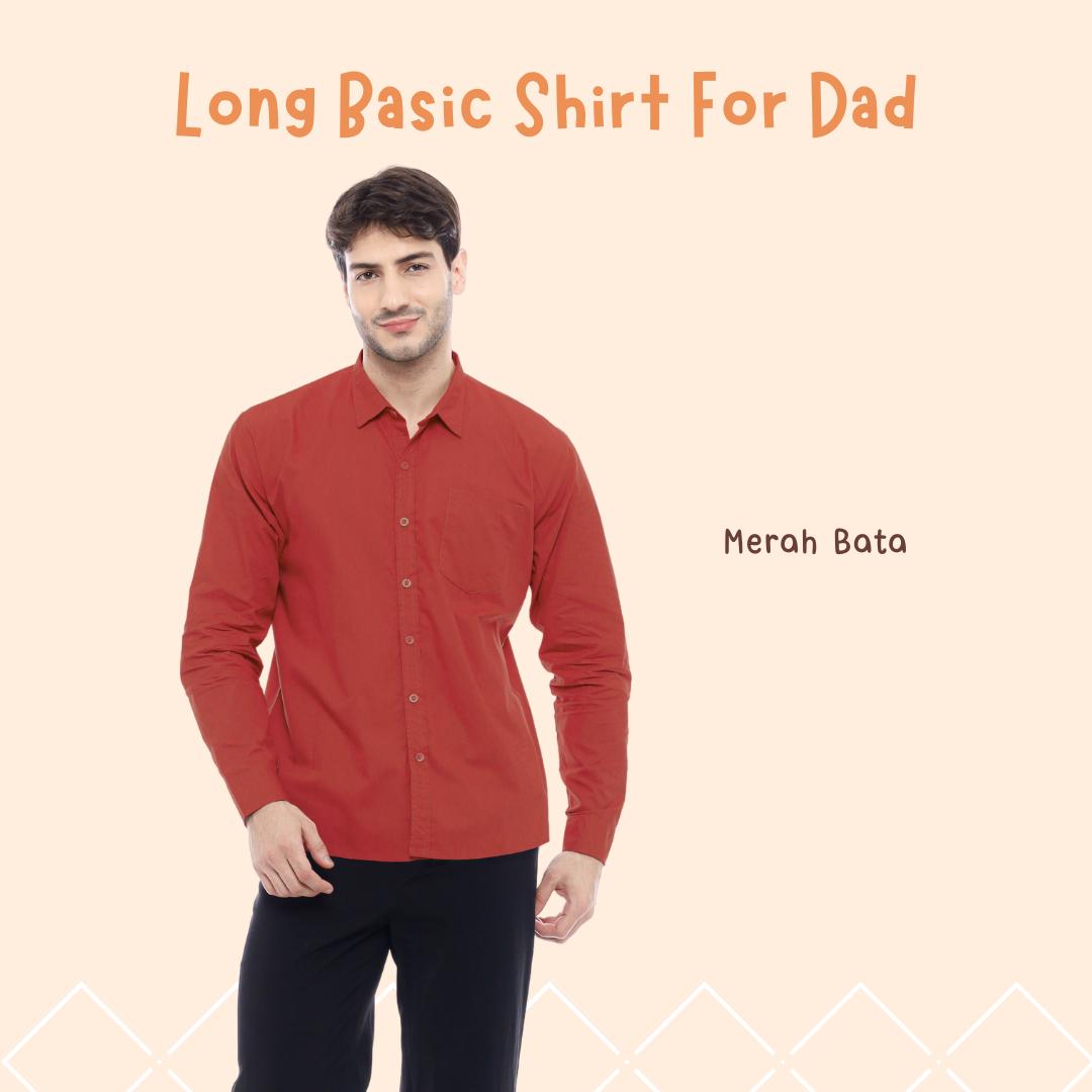 Kemeja Poplin Pria Dewasa Lengan Panjang