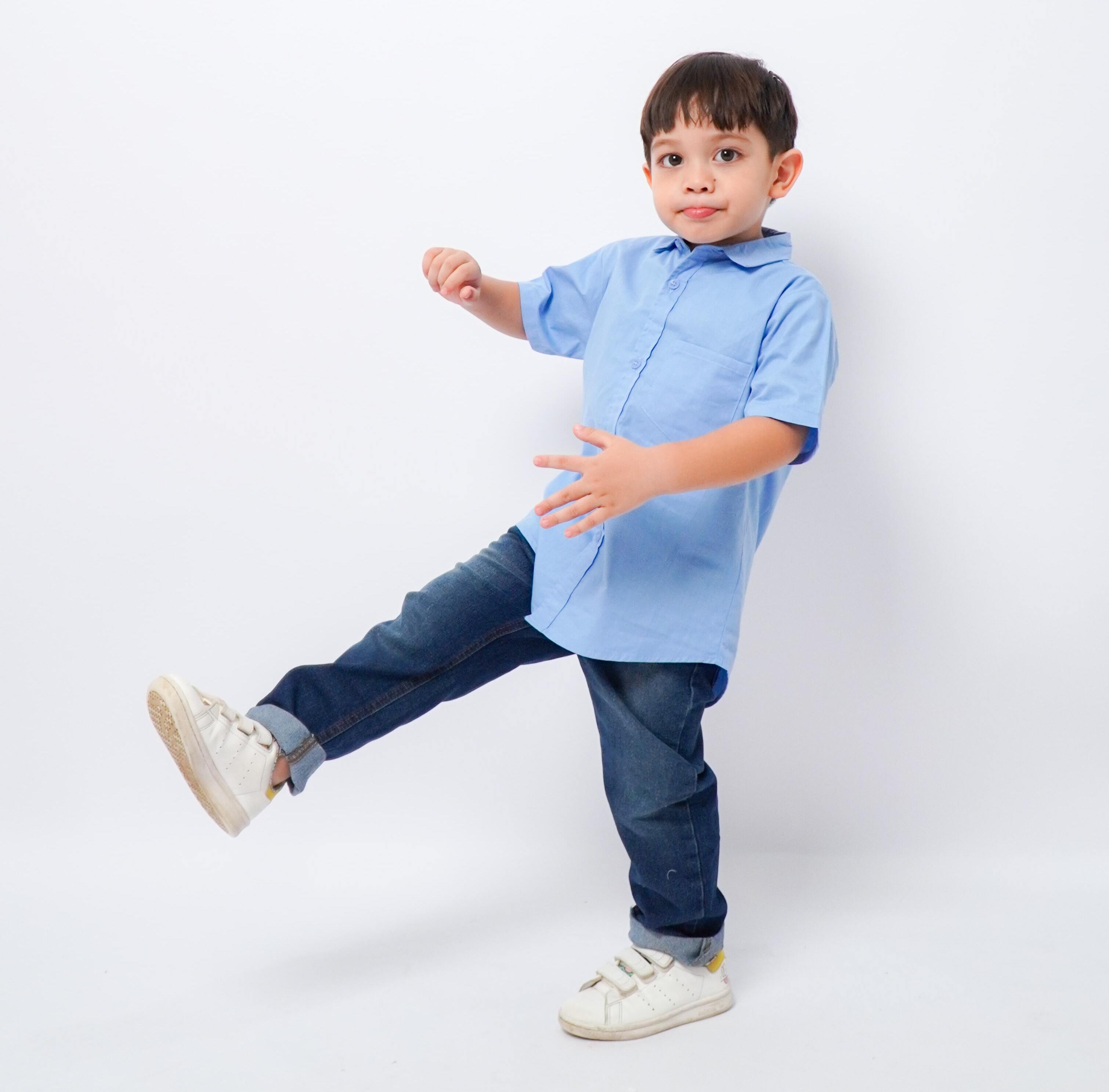 Kemeja Poplin Anak Lengan Pendek