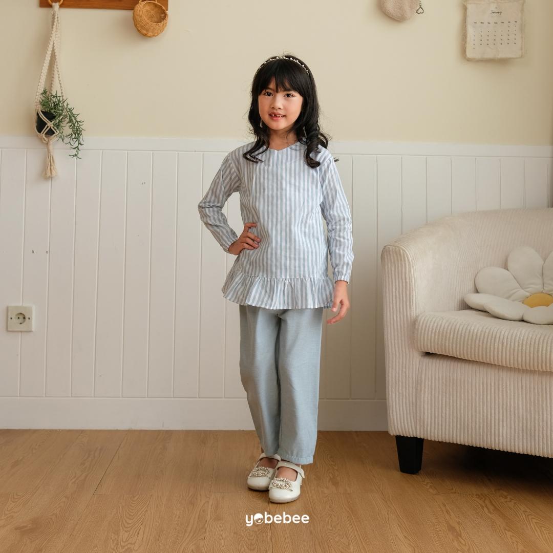 Baju Muslim Sheren Stripe Set Anak