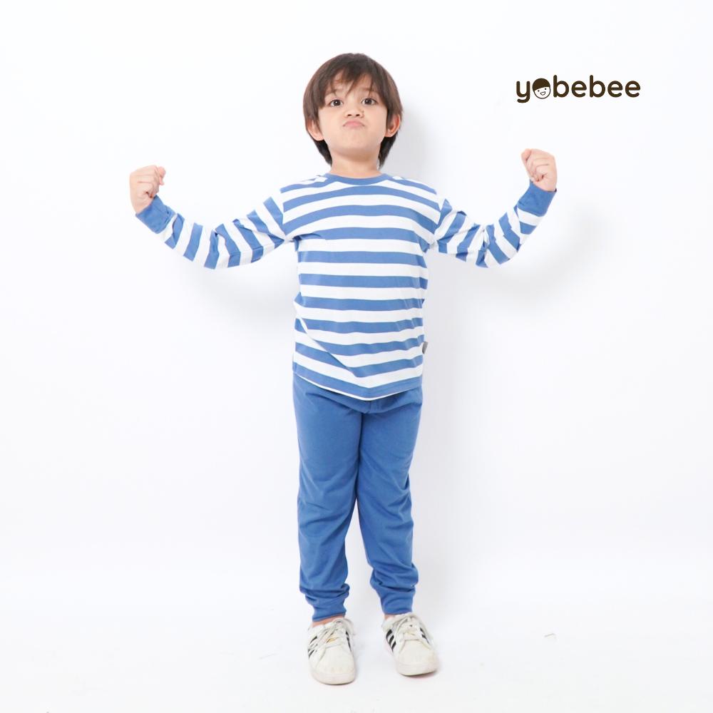 Setelan Chico Piyama Set Stripe Anak
