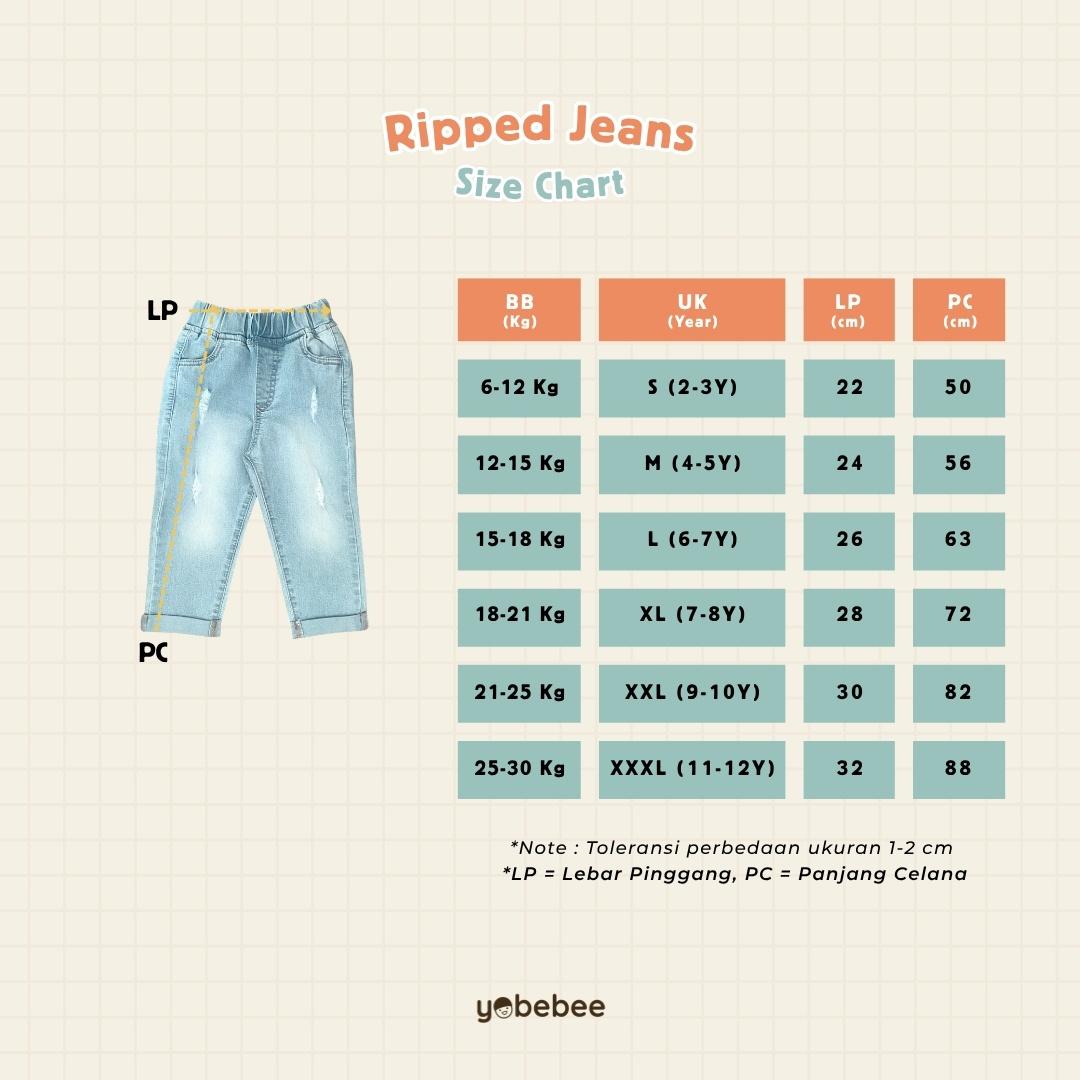 Celana Ripped Jeans Anak