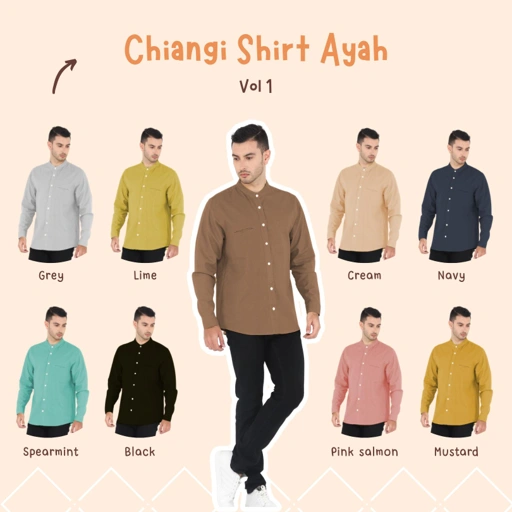 Kemeja Linen Pria Dewasa Lgn Panjang