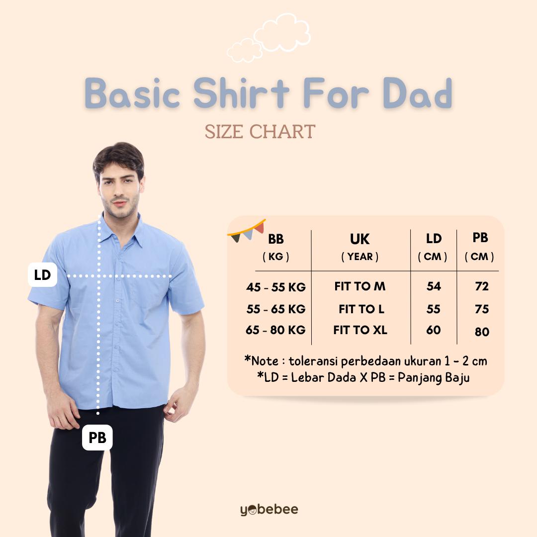 Kemeja Poplin Pria Dewasa Lengan Pendek