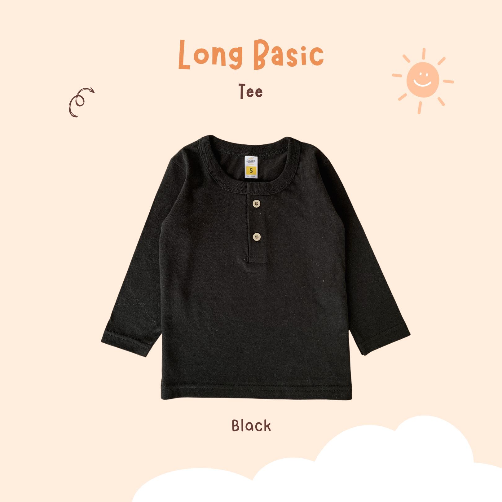 Atasan Kaos Long Basic Tee Anak Lgn Panjang